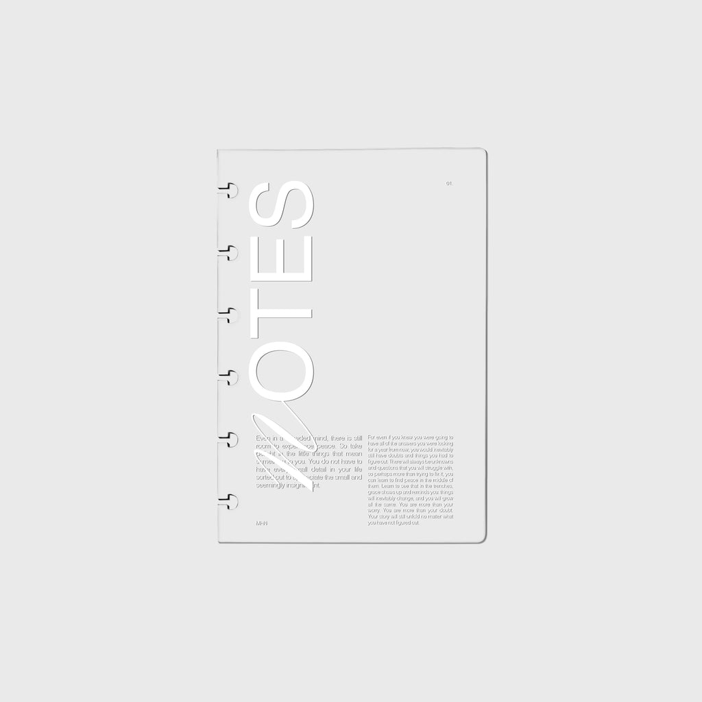Crystal Clear Notebook Cover | Notes | CP Petite