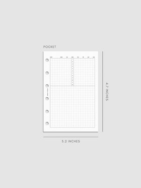Digital mockup of insert in Pocket. 