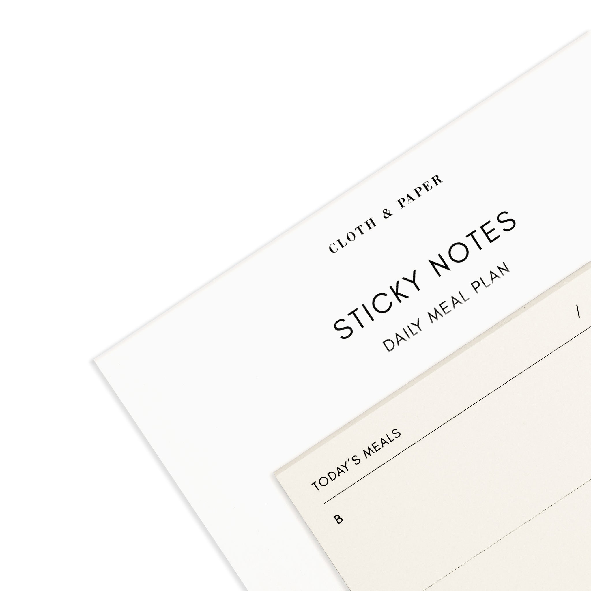 Daily Meal Plan Sticky Notes | Cloth & Paper – CLOTH & PAPER