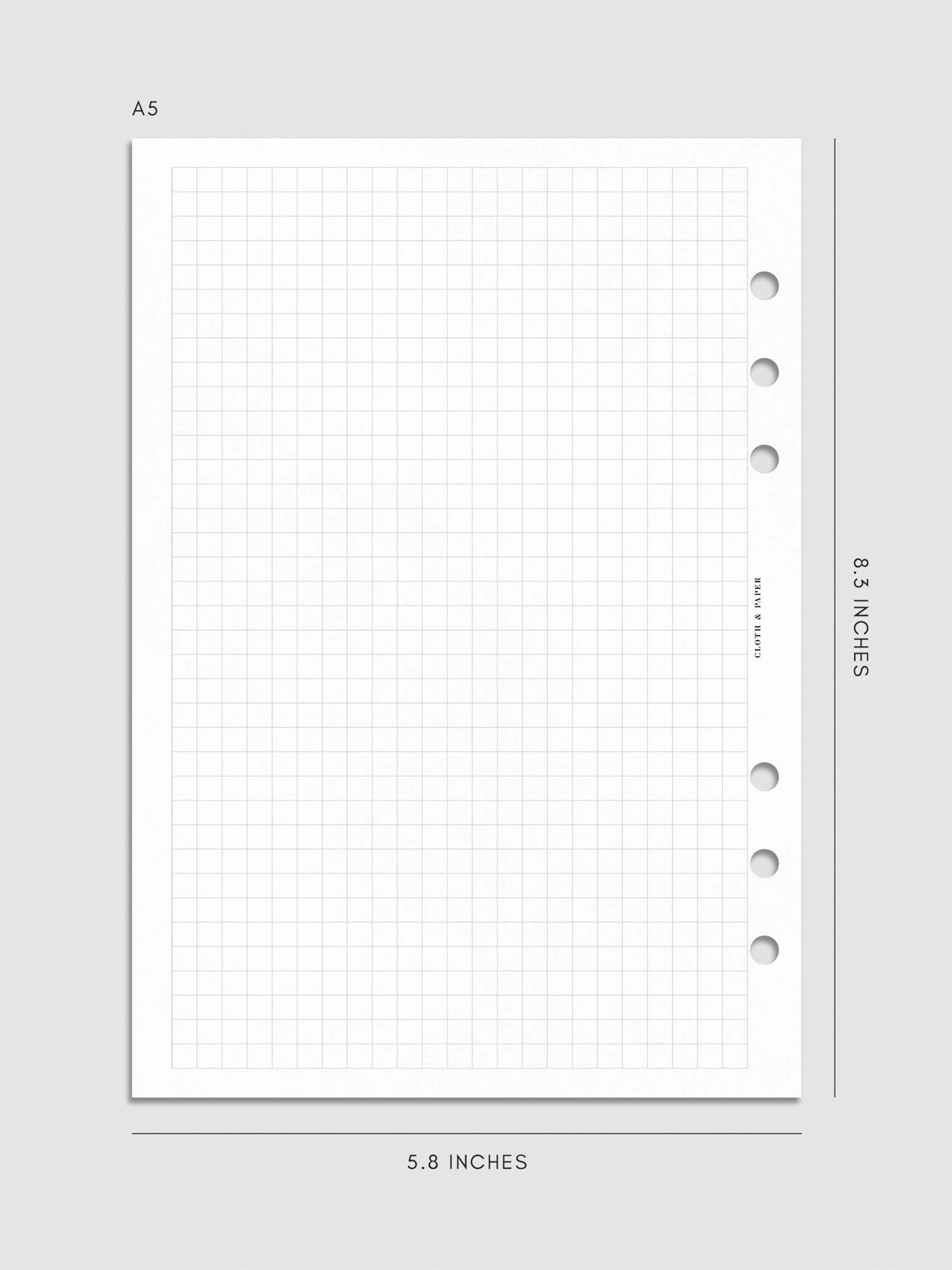 Digital mockup of insert in A5.