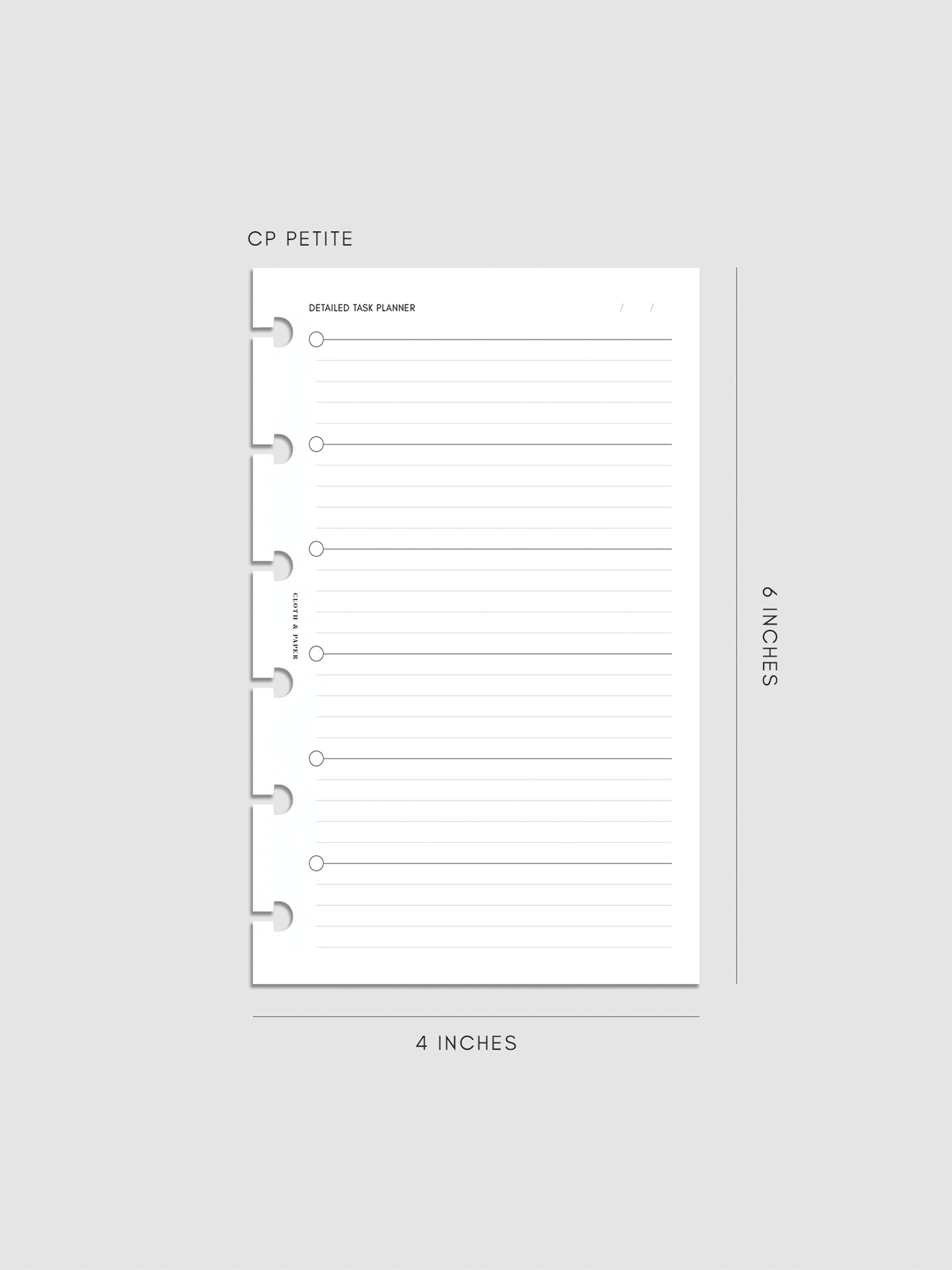 Digital mockup of insert in CP Petite.