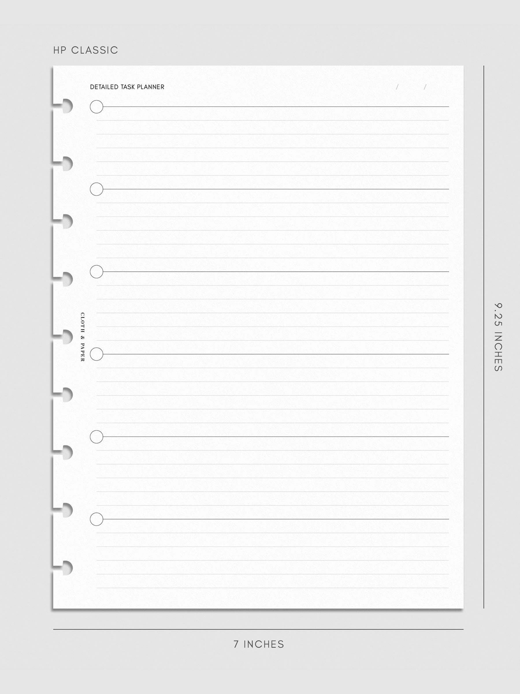 Digital mockup of insert in HP Classic.