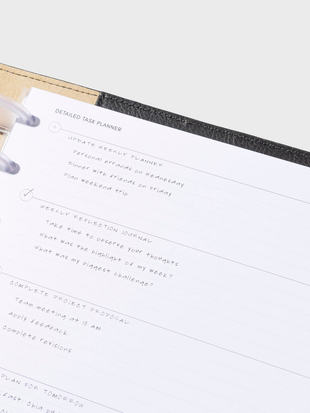 Detailed Task Planner Inserts | Cloth & Paper