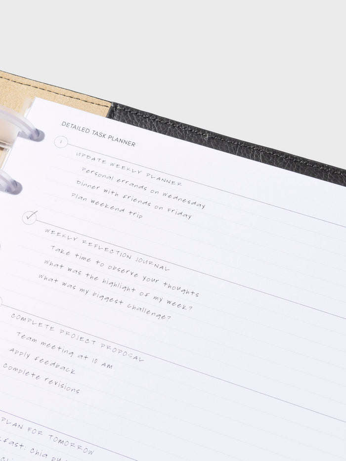 Detailed Task Planner Inserts | Cloth & Paper