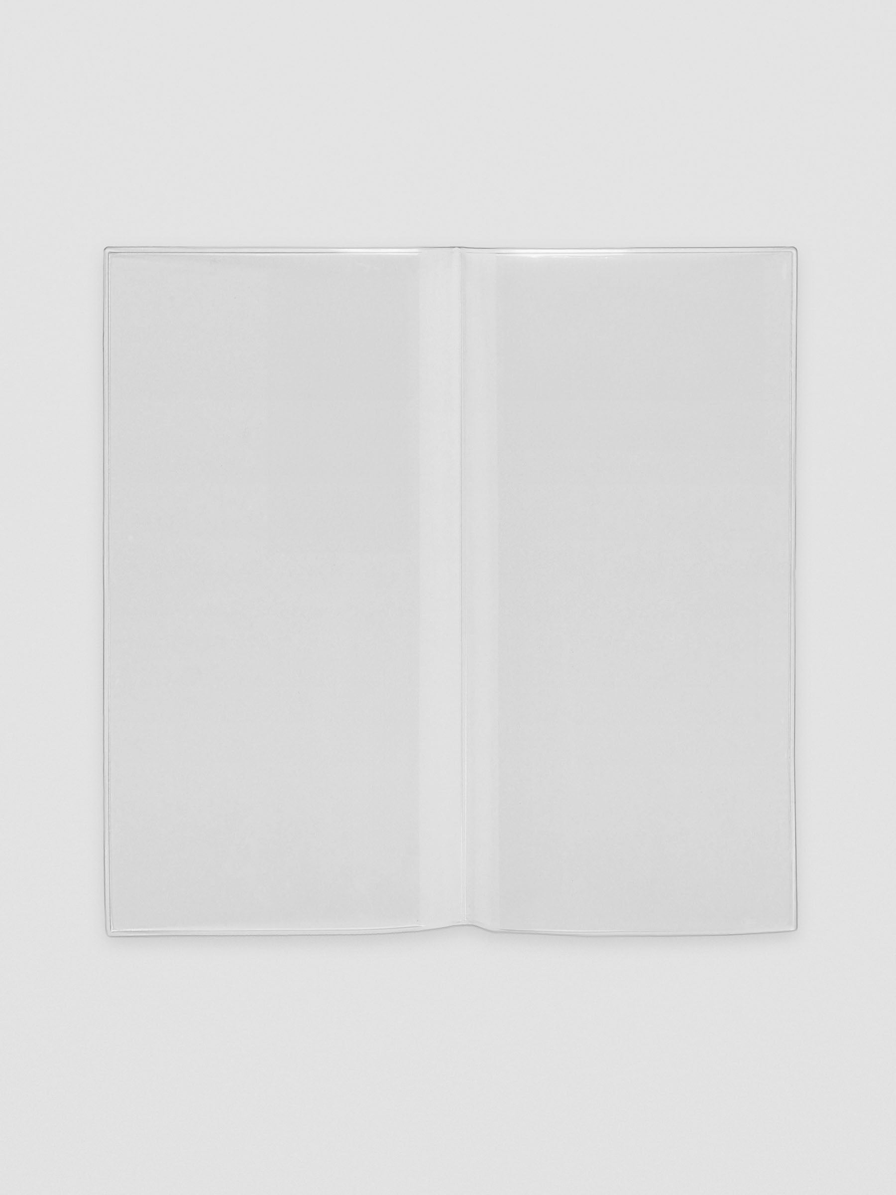 A5 Slim document pocket displayed flat with two clear storage sections.