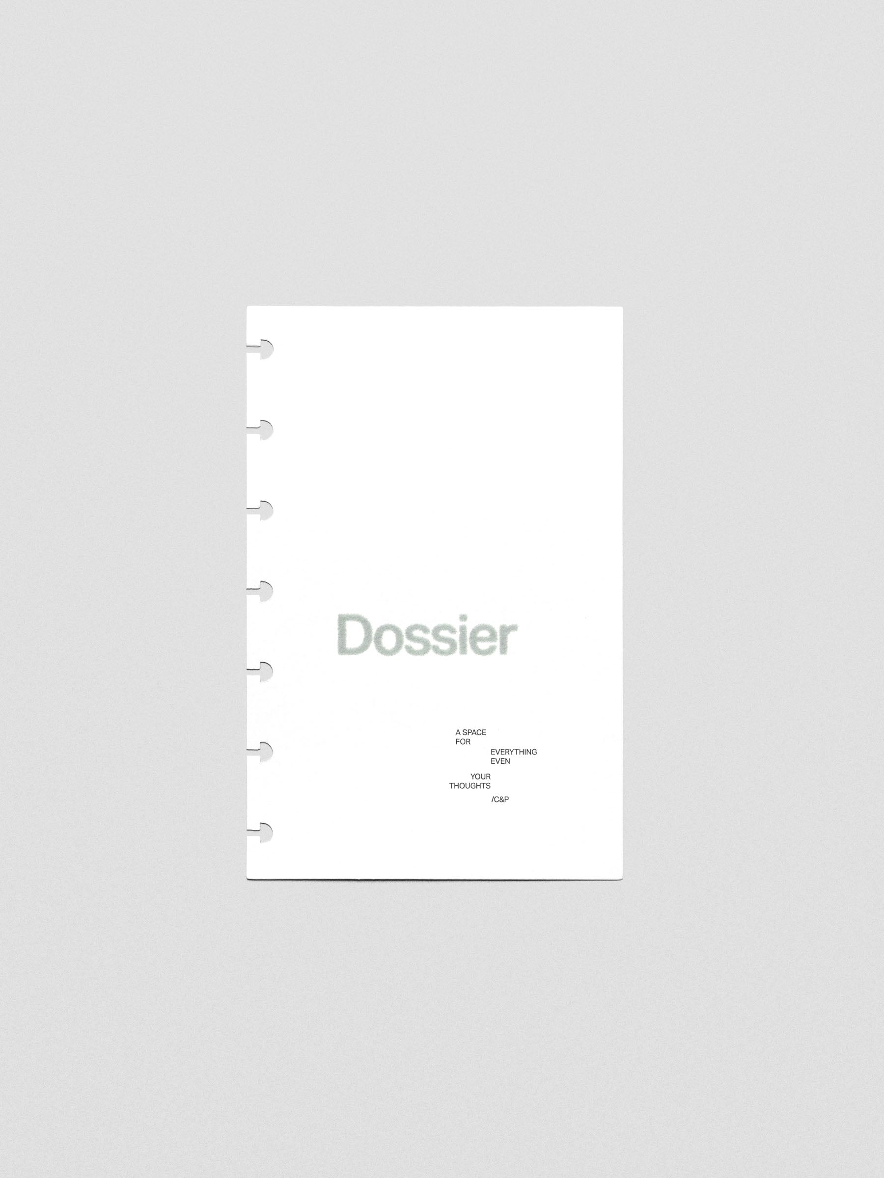 Dossier Planner Dashboard in HP Mini size.