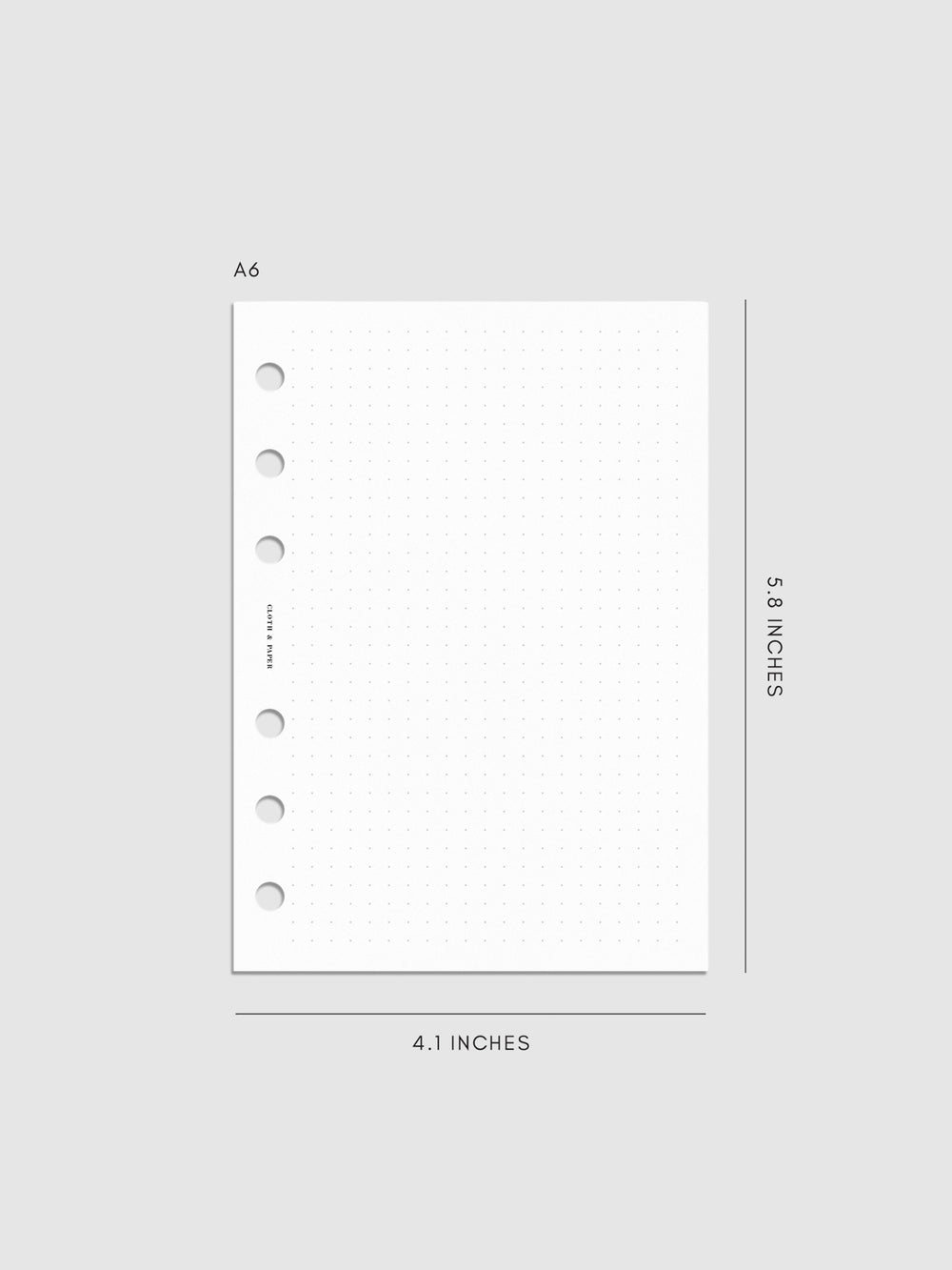 Dot Grid Planner Inserts | Cloth & Paper