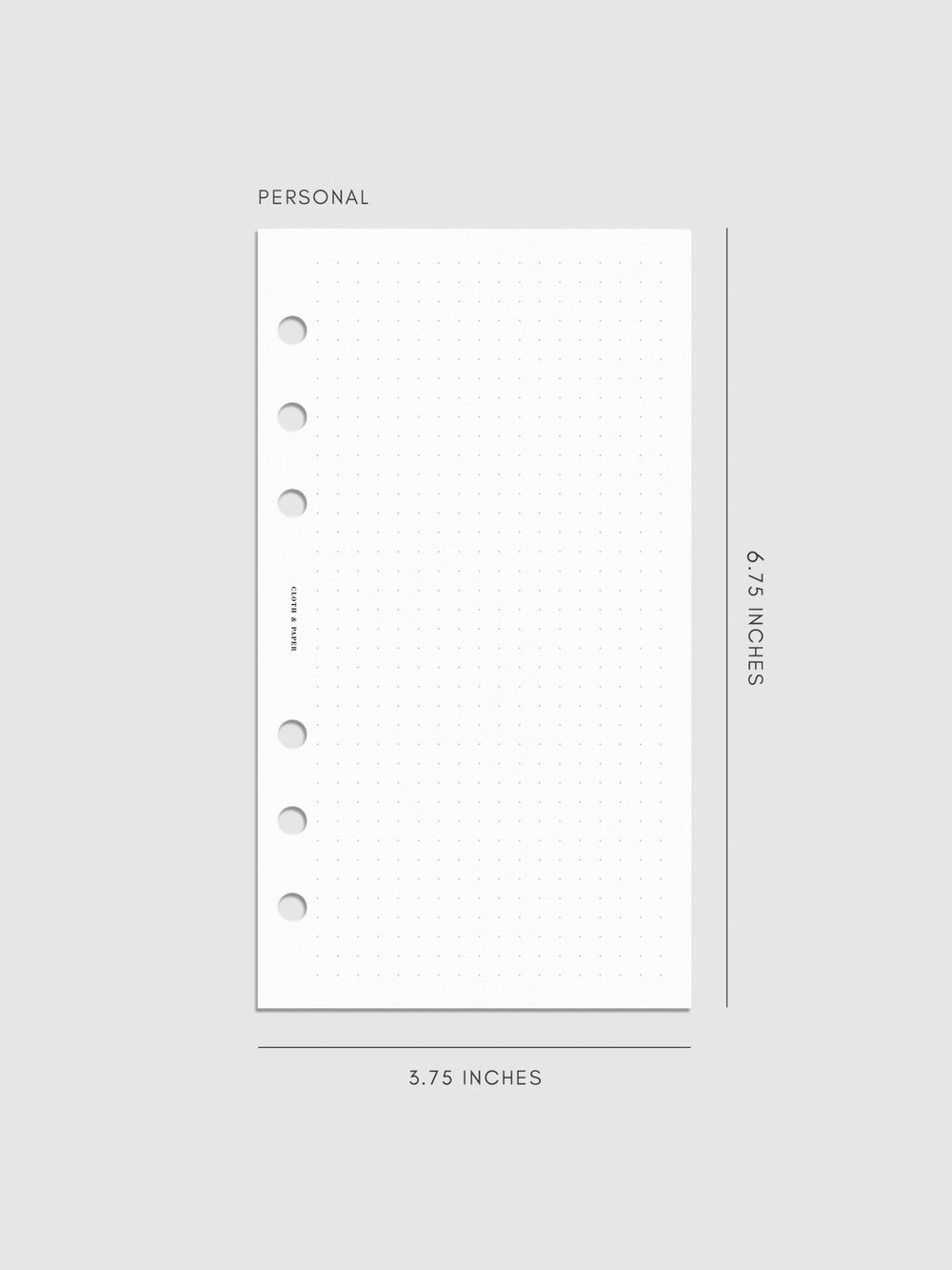 Dot Grid Planner Inserts | Cloth & Paper