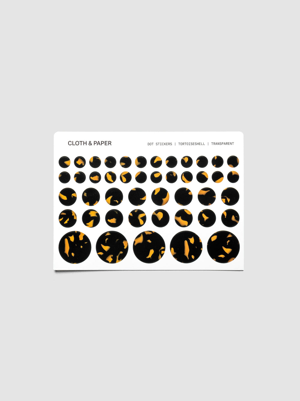 Tortoiseshell Planner Stickers | Dot Stickers | Cloth & Paper