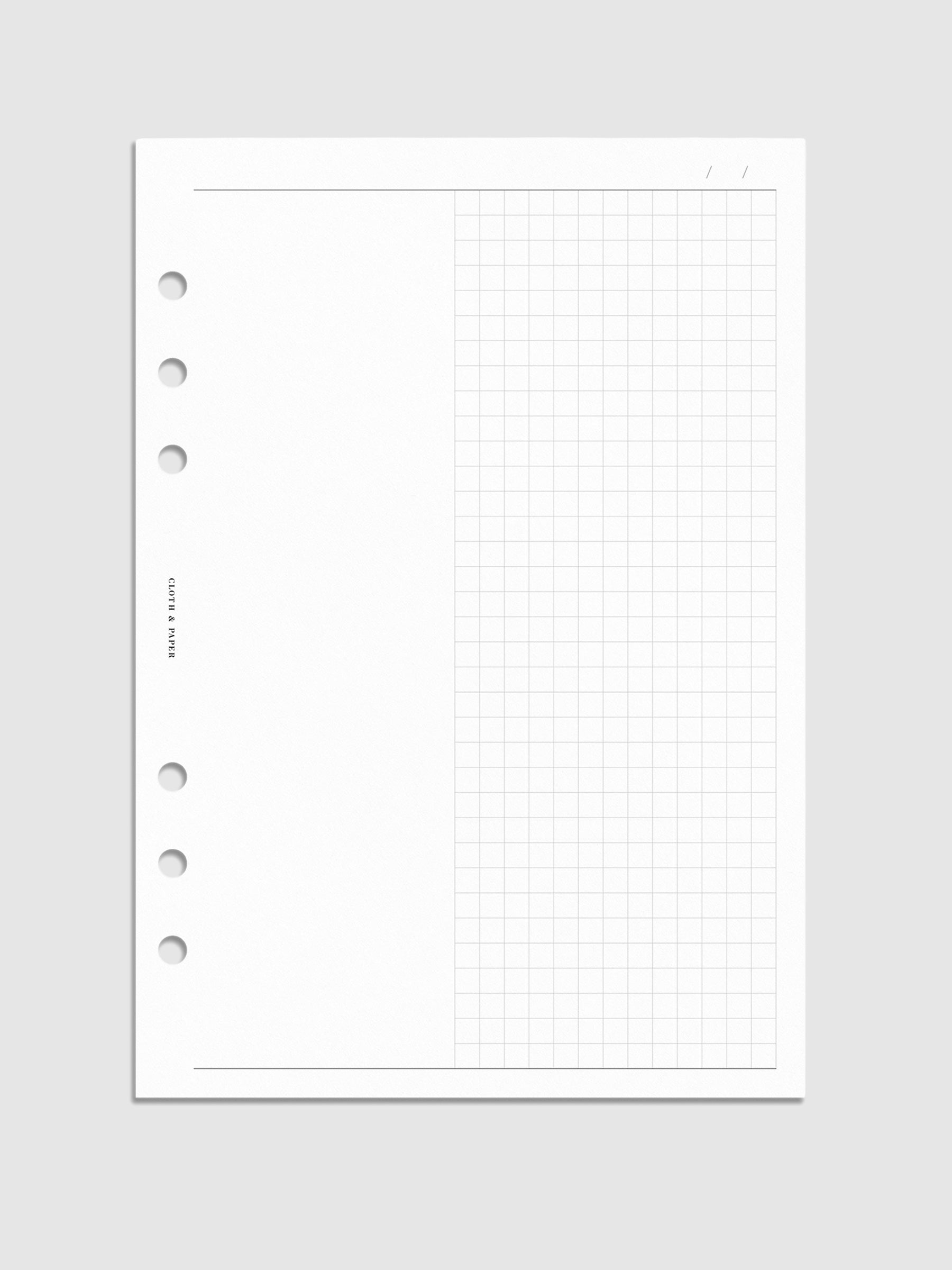 Digital mockup of insert in A5.