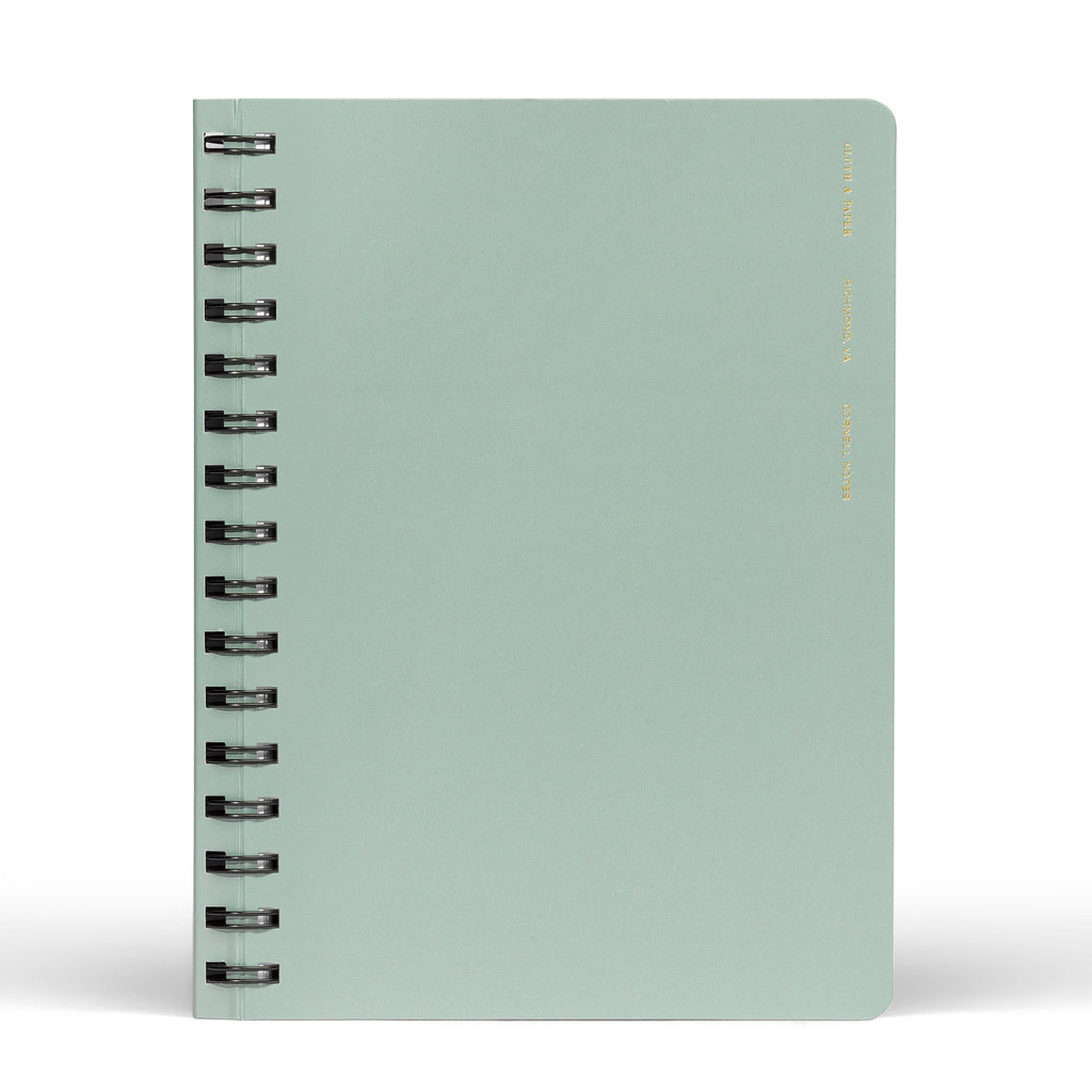 Mykonos notebook displayed on a white background.