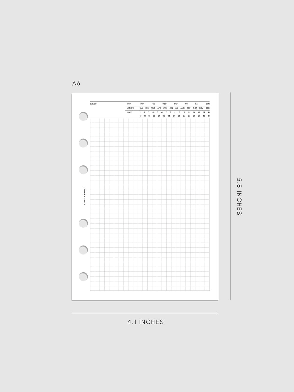 Note Paper For Inserts Executive Note Inserts | Graph Paper | 2nd Edition | Cloth & Paper