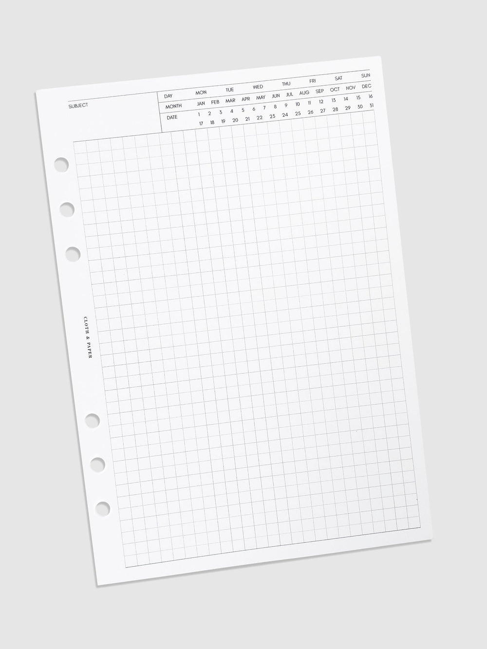 Note Paper For Inserts Executive Note Planner Inserts | Graph Paper | Cloth & Paper