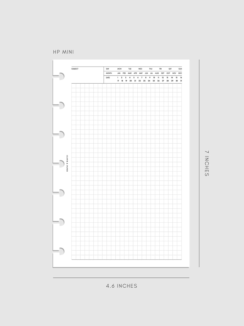 Note Paper For Inserts Executive Note Planner Inserts | Graph Paper | Cloth & Paper