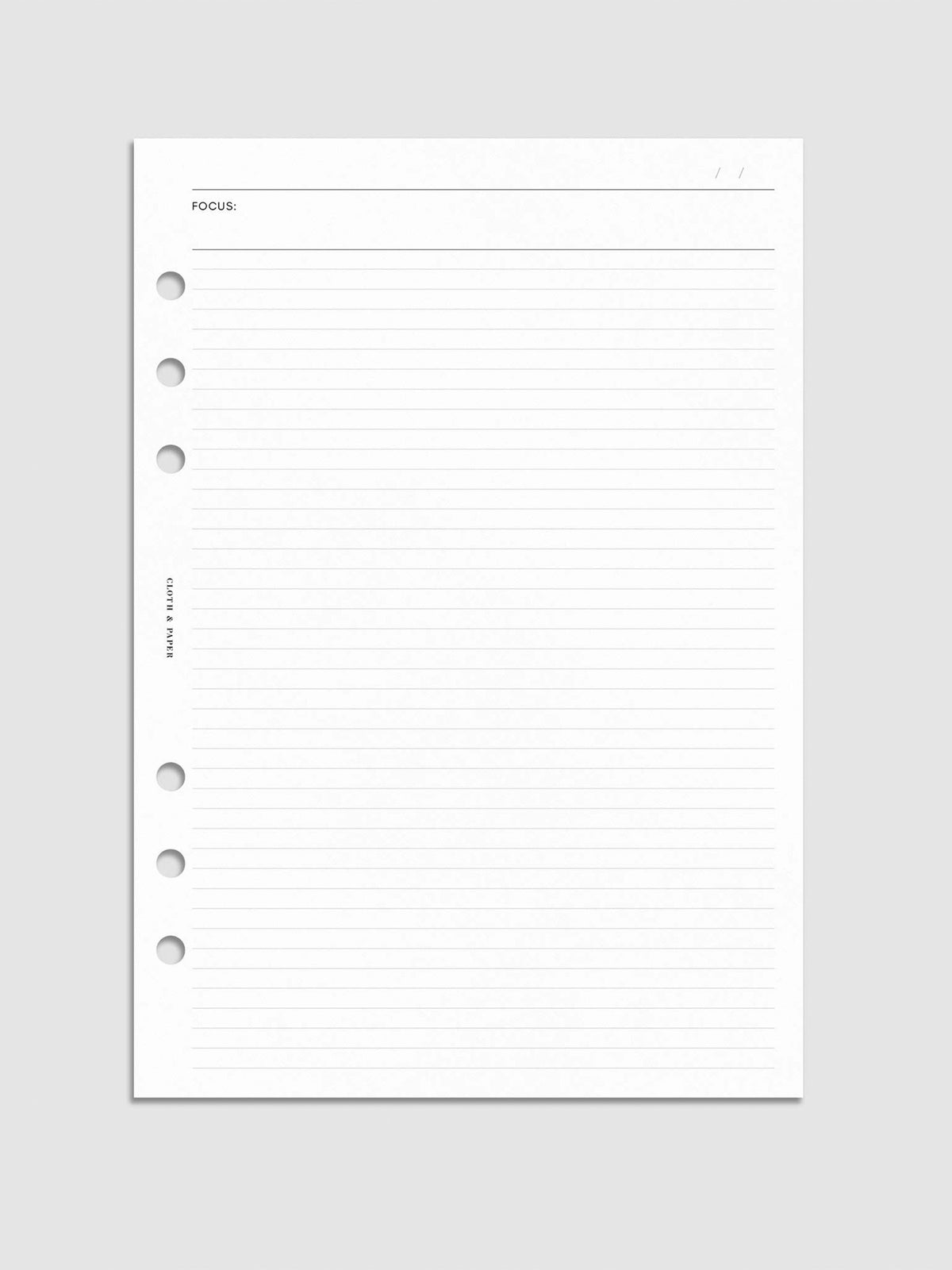 Focus Planner Inserts | Cloth & Paper