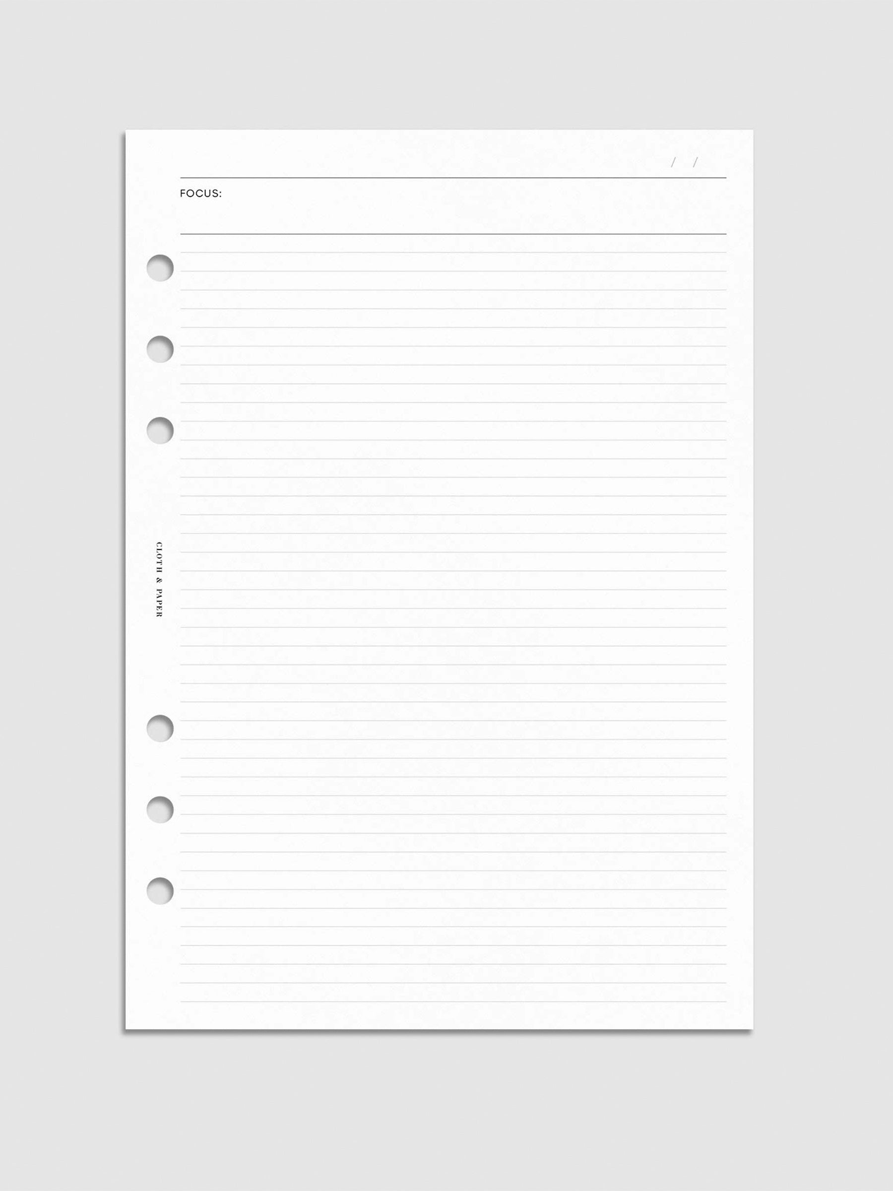 Digital mockup of insert sized A5.