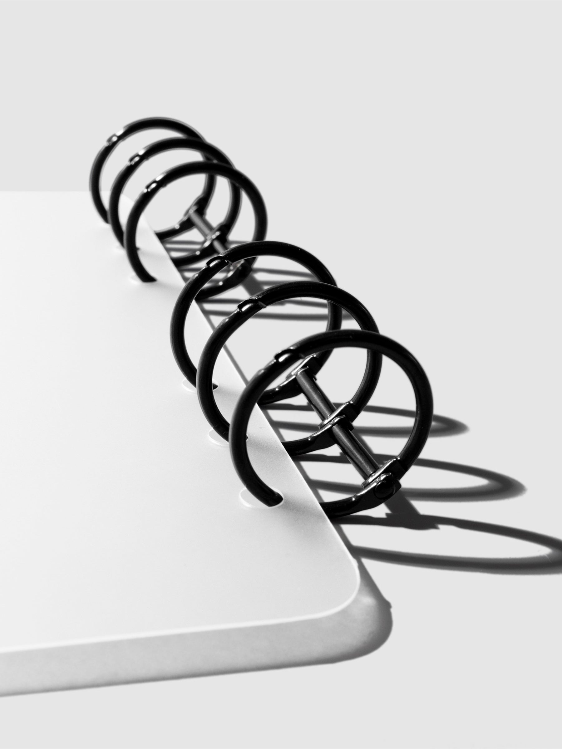 HP Mini / Personal cover displayed on a neutral background. It is shown filled with a set of black planner rings.