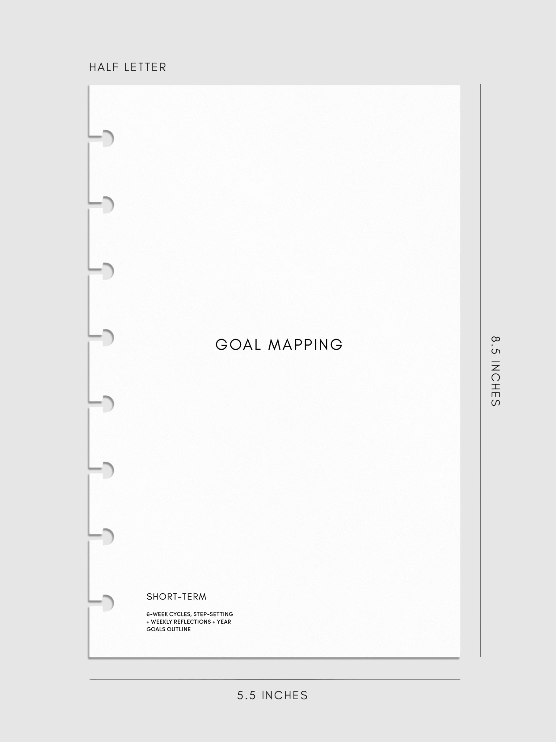 Goal Mapping Planner Inserts | Refreshed Version | Cloth & Paper ...