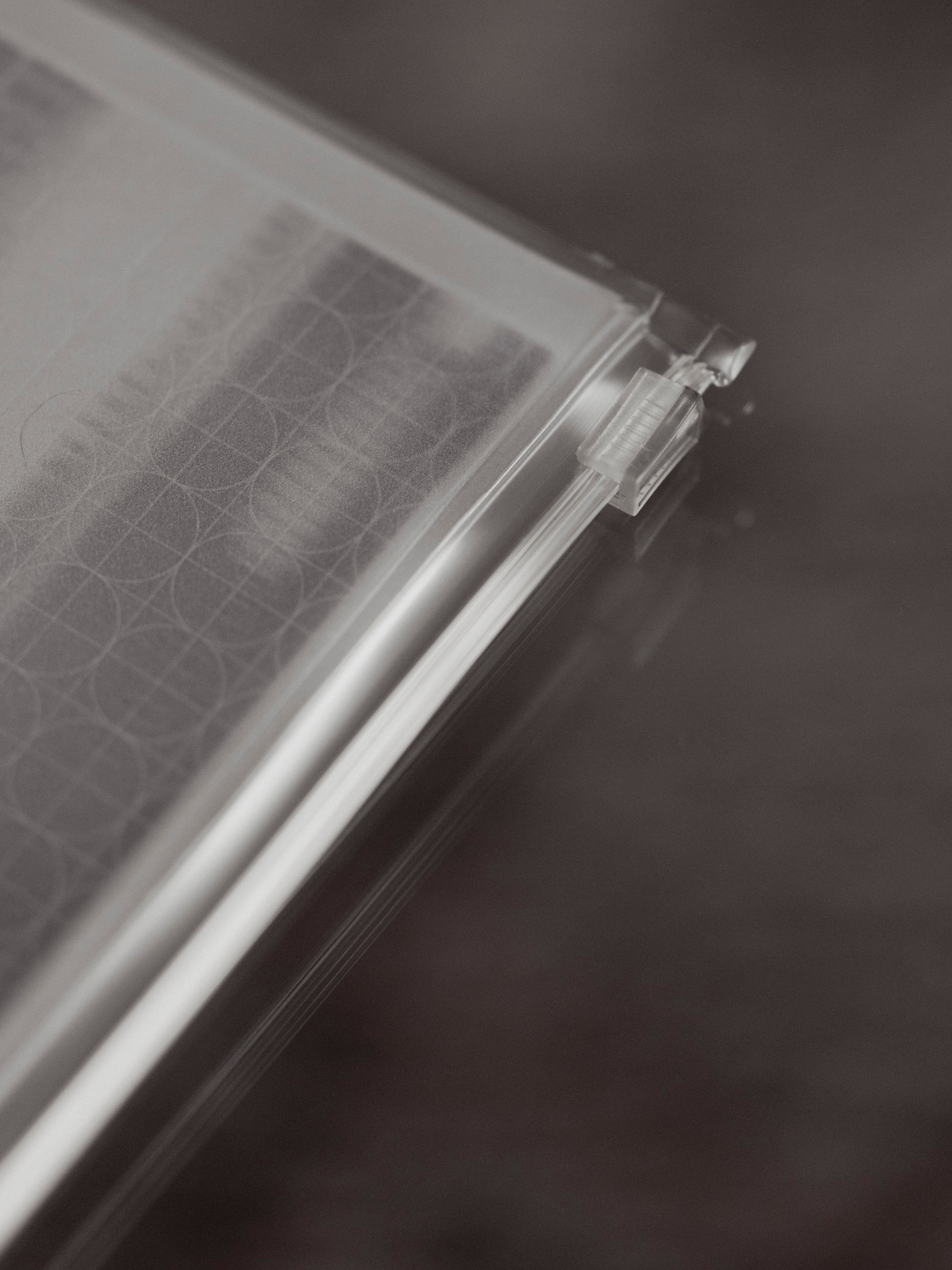 Close up view of zipper closure