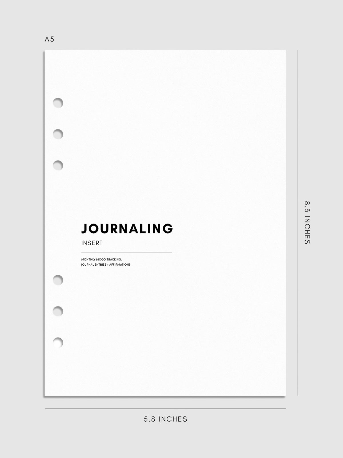 Journaling Planner Inserts | Cloth & Paper