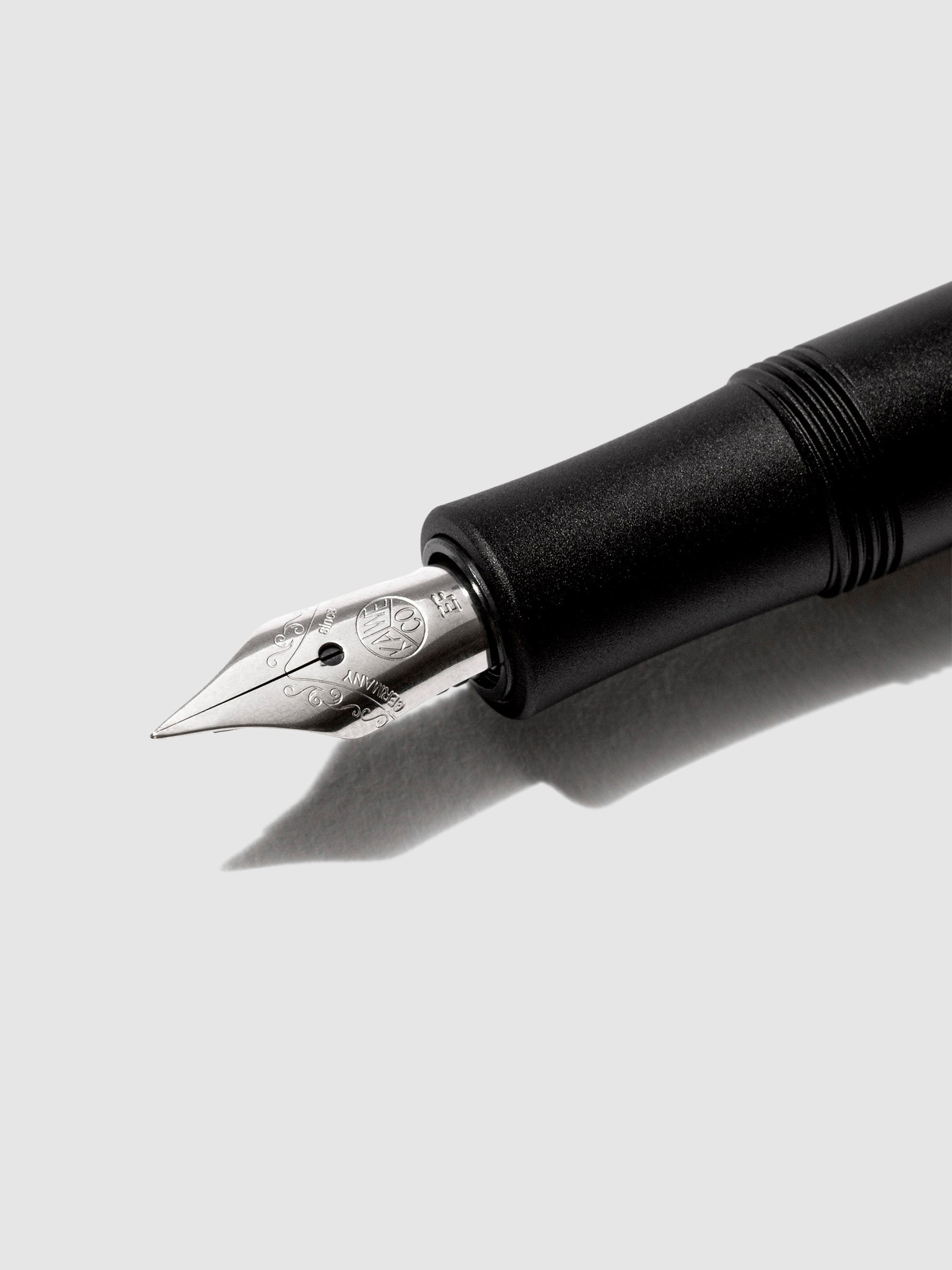 Closeup of the pen's nib.
