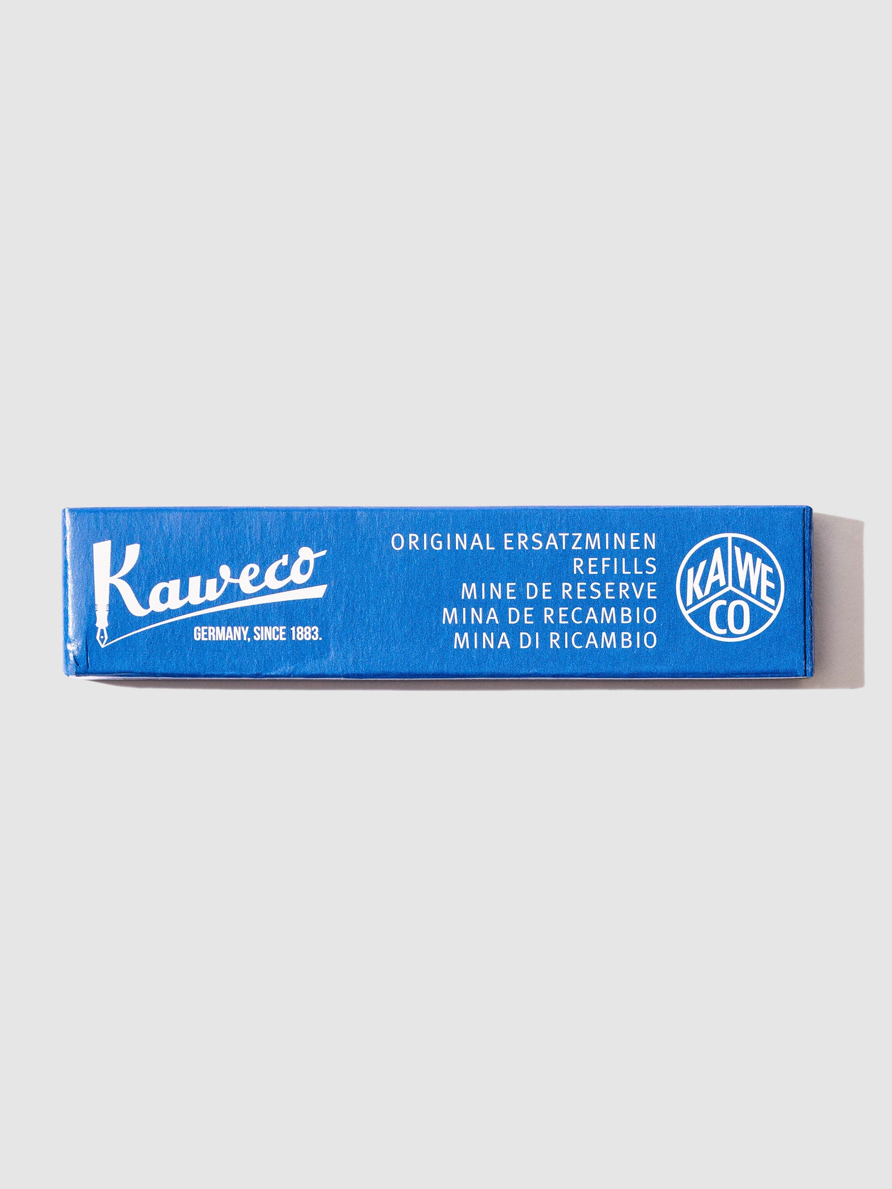 Refill box displayed on a neutral background. Color shown is blue.