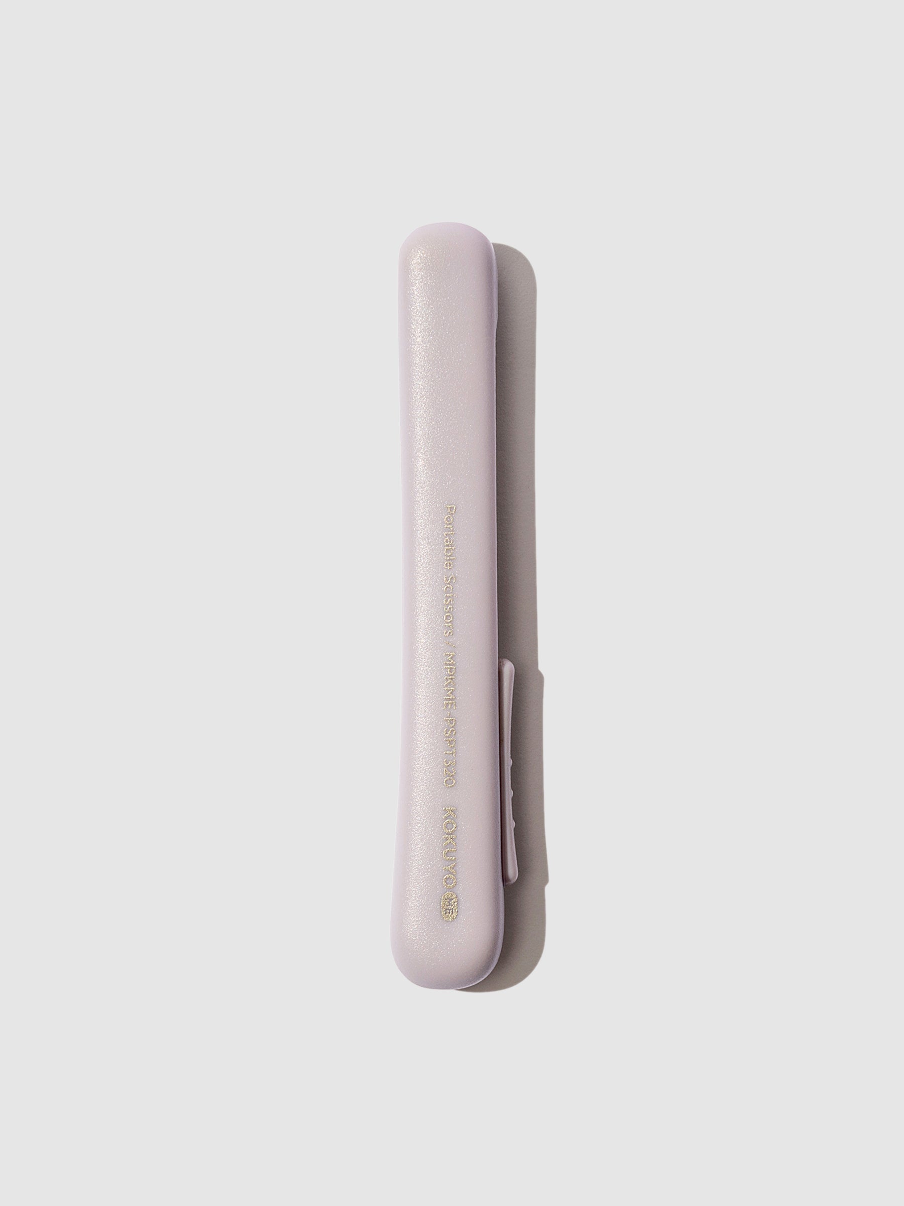 Scissors retracted and displayed on a neutral background. Color shown is Misty Lilac. 