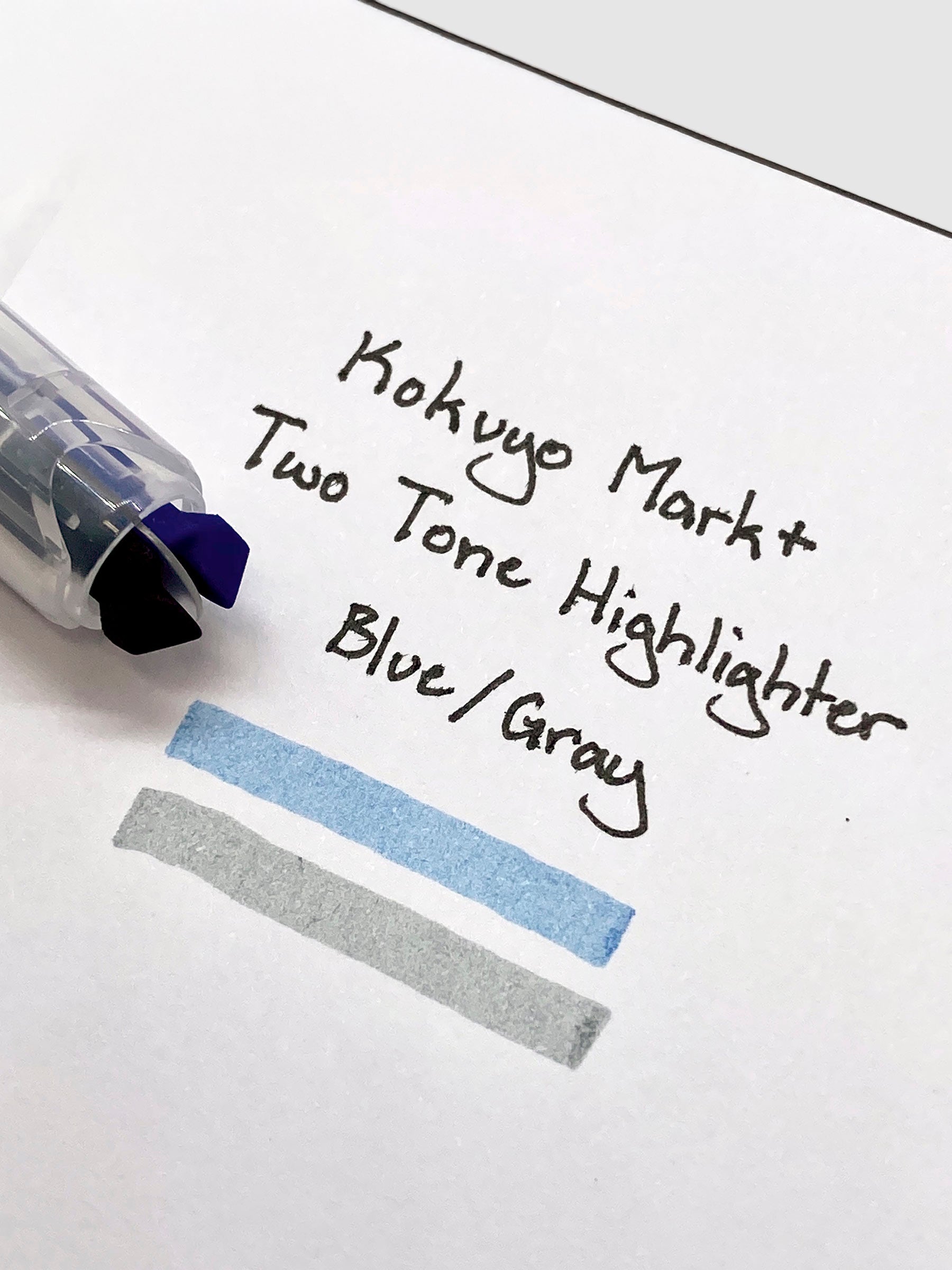 Kokuyo Mark+ Two Tone Highlighter | Gray Type