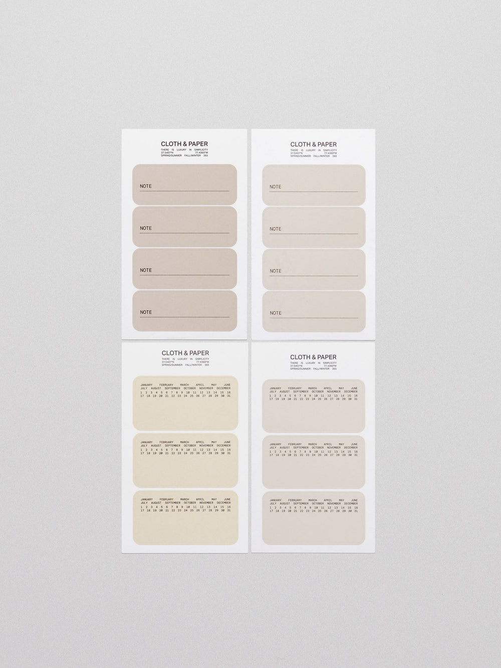 Label Planner Stickers | Note | Cloth & Paper