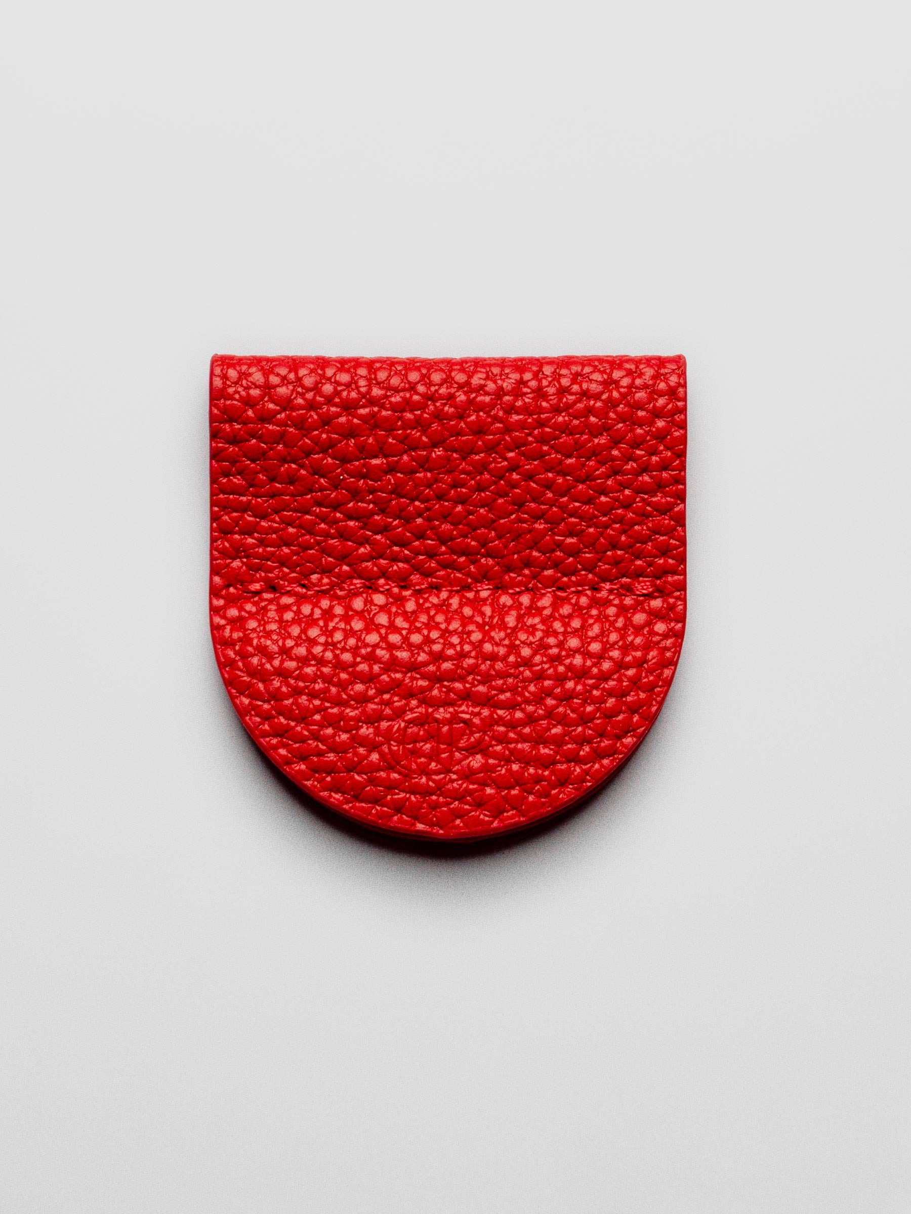 Image shows the eCLIPse Leather Bookmark Pen Holder in Rouge displayed on a neutral background.