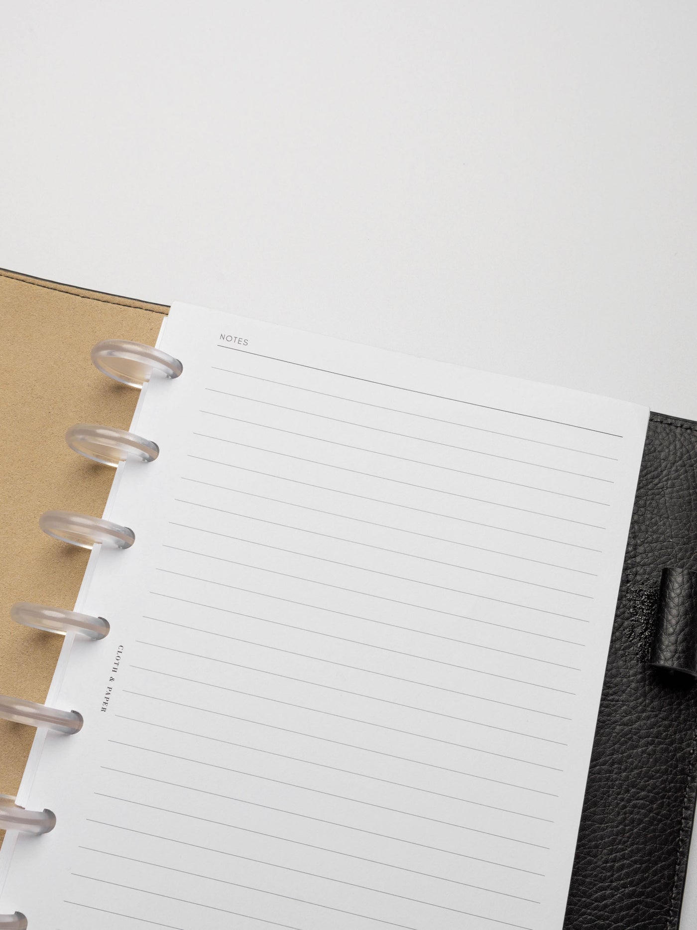 Lined Notes Planner Inserts | Cloth & Paper