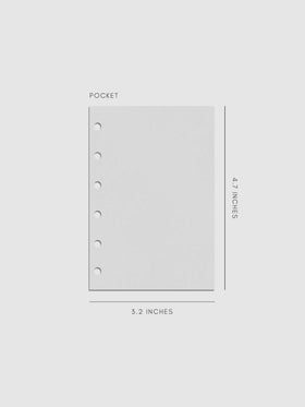 Digital mockup of insert in Pocket. 