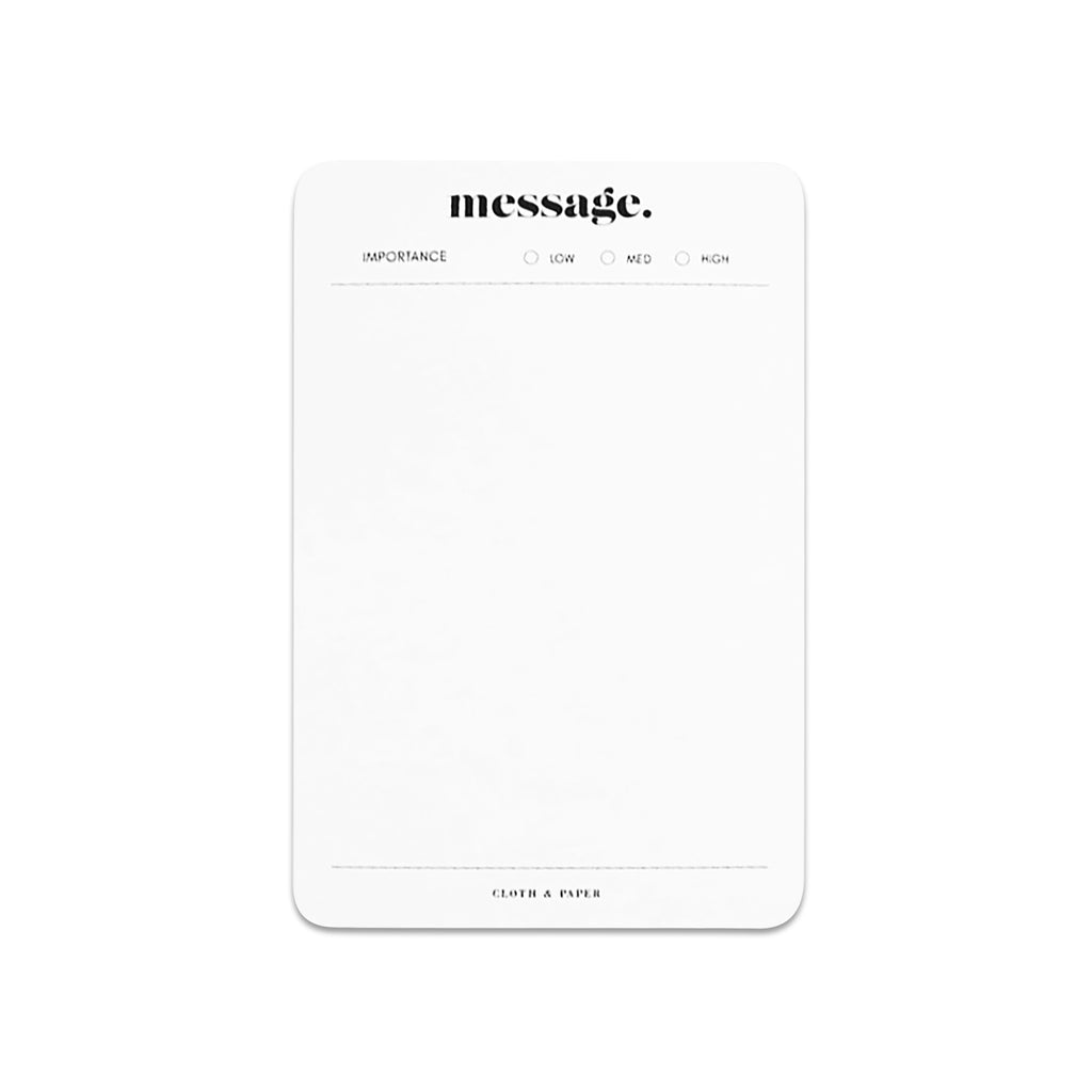 "Message" Notepad | Cloth and Paper