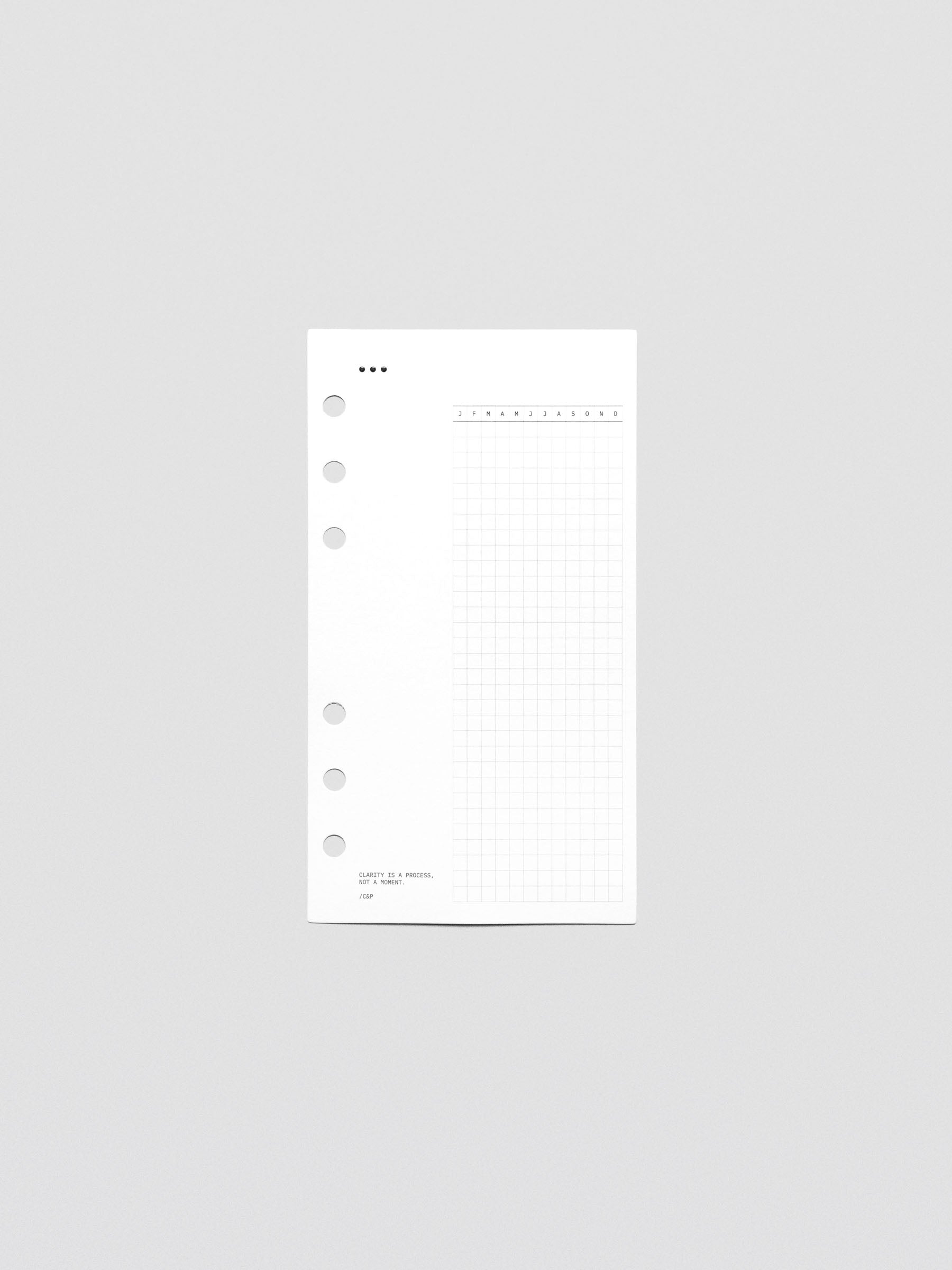 Mindful Moments Planner Dashboard in Personal size.