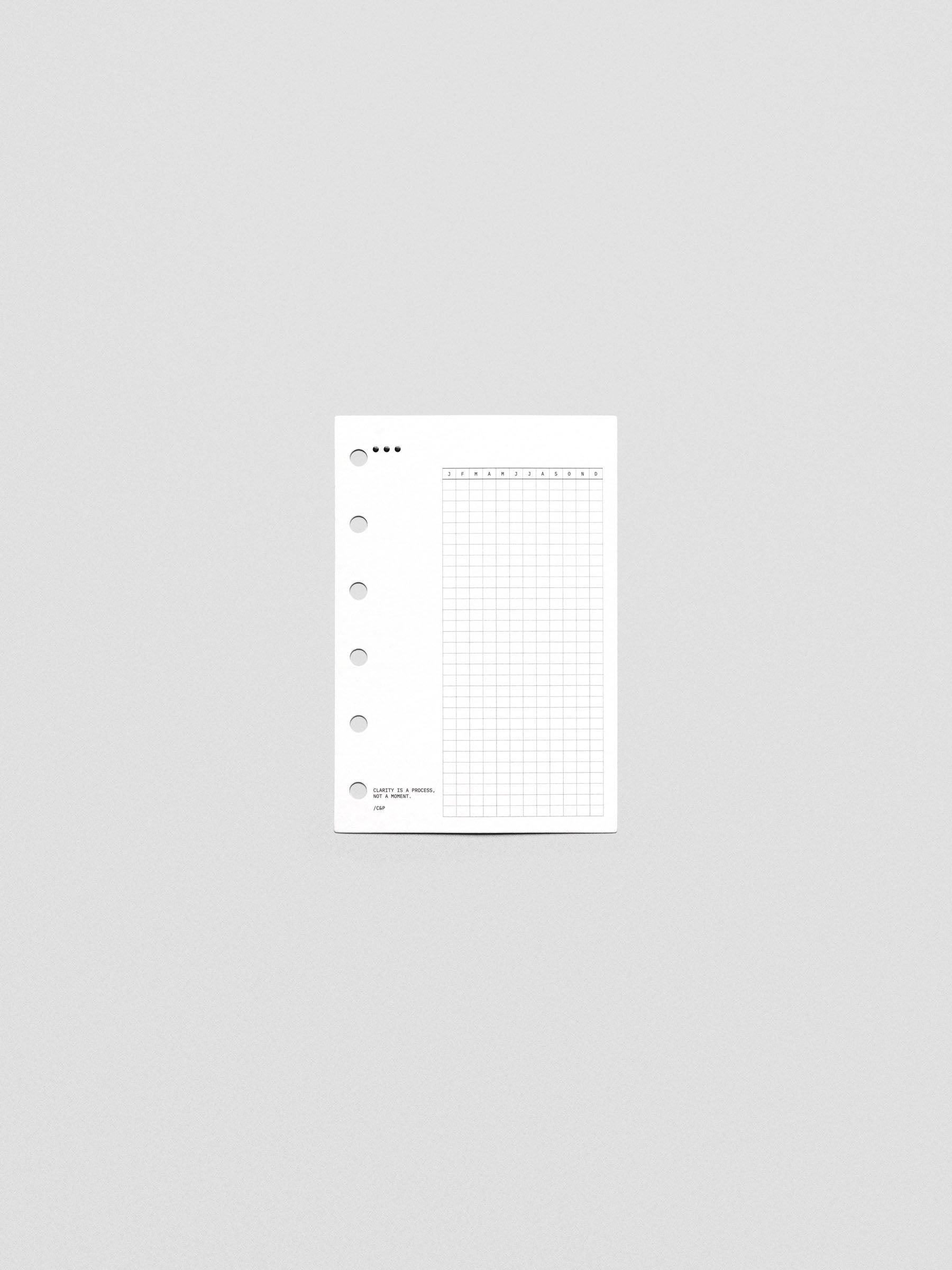 Mindful Moments Planner Dashboard in Pocket size.