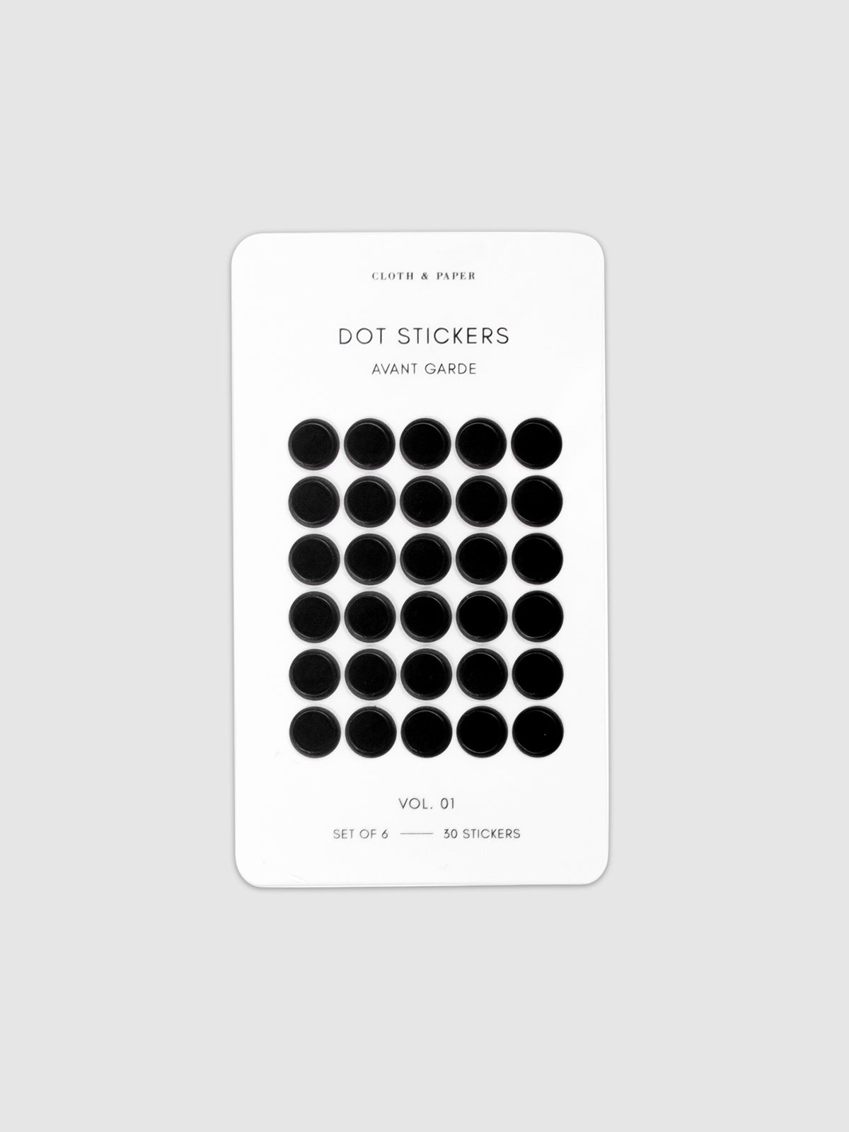 Mini Shape Planner Sticker Set | Transparent | Cloth & Paper