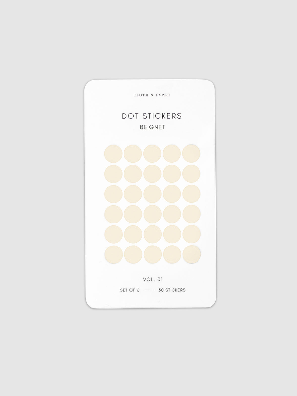 Mini Shape Planner Sticker Set | Transparent | Cloth & Paper