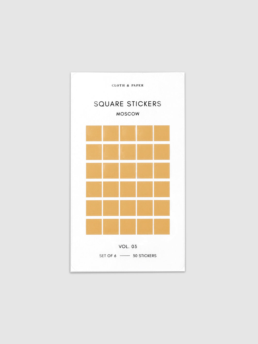 Mini Shape Planner Sticker Set | Transparent | Cloth & Paper
