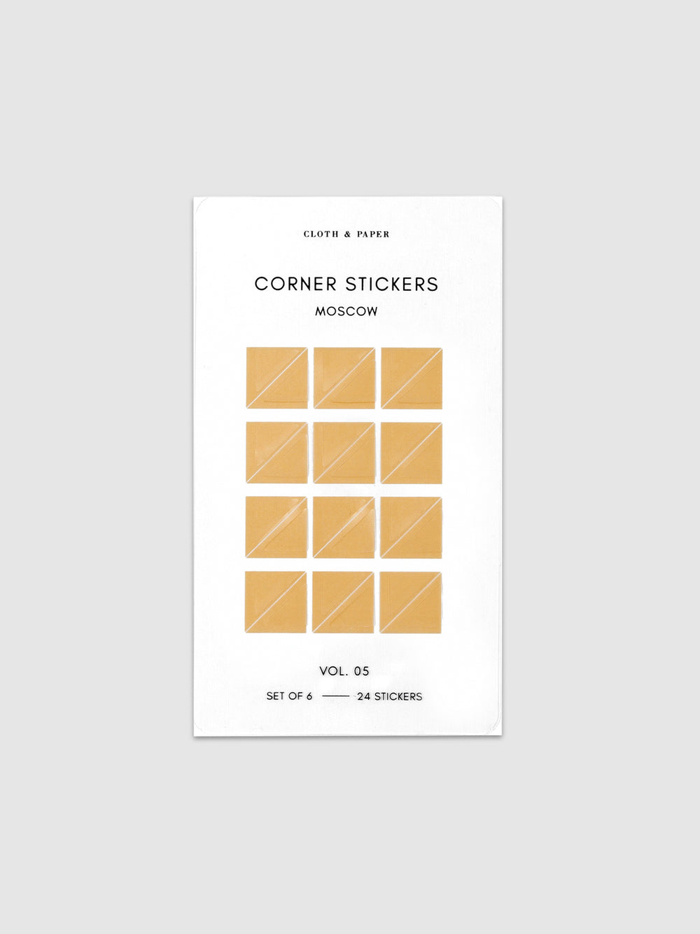 Mini Shape Planner Sticker Set | Transparent | Cloth & Paper