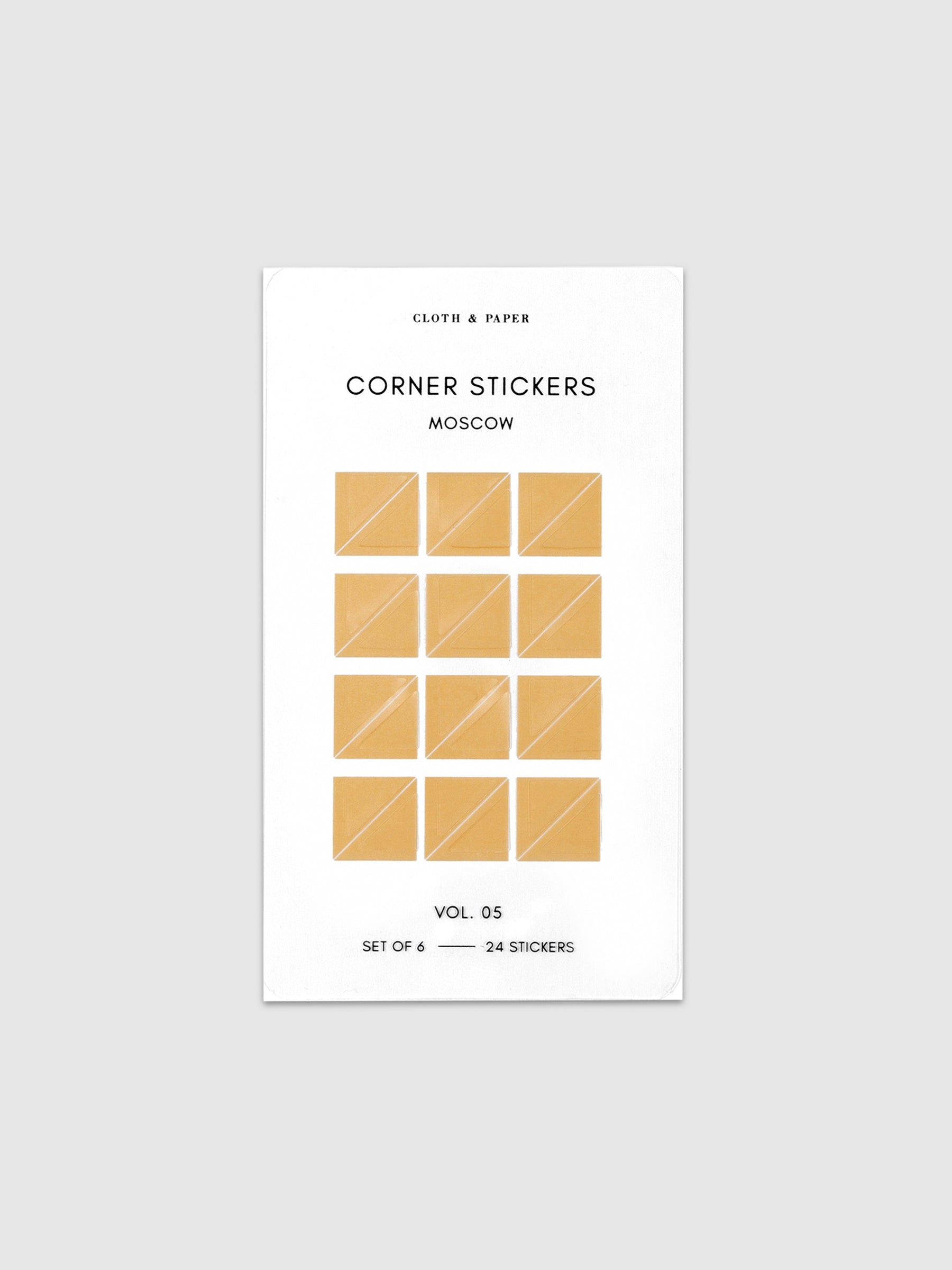 Mini Shape Sticker Set with Transparent Moscow Stickers displayed against a neutral background.