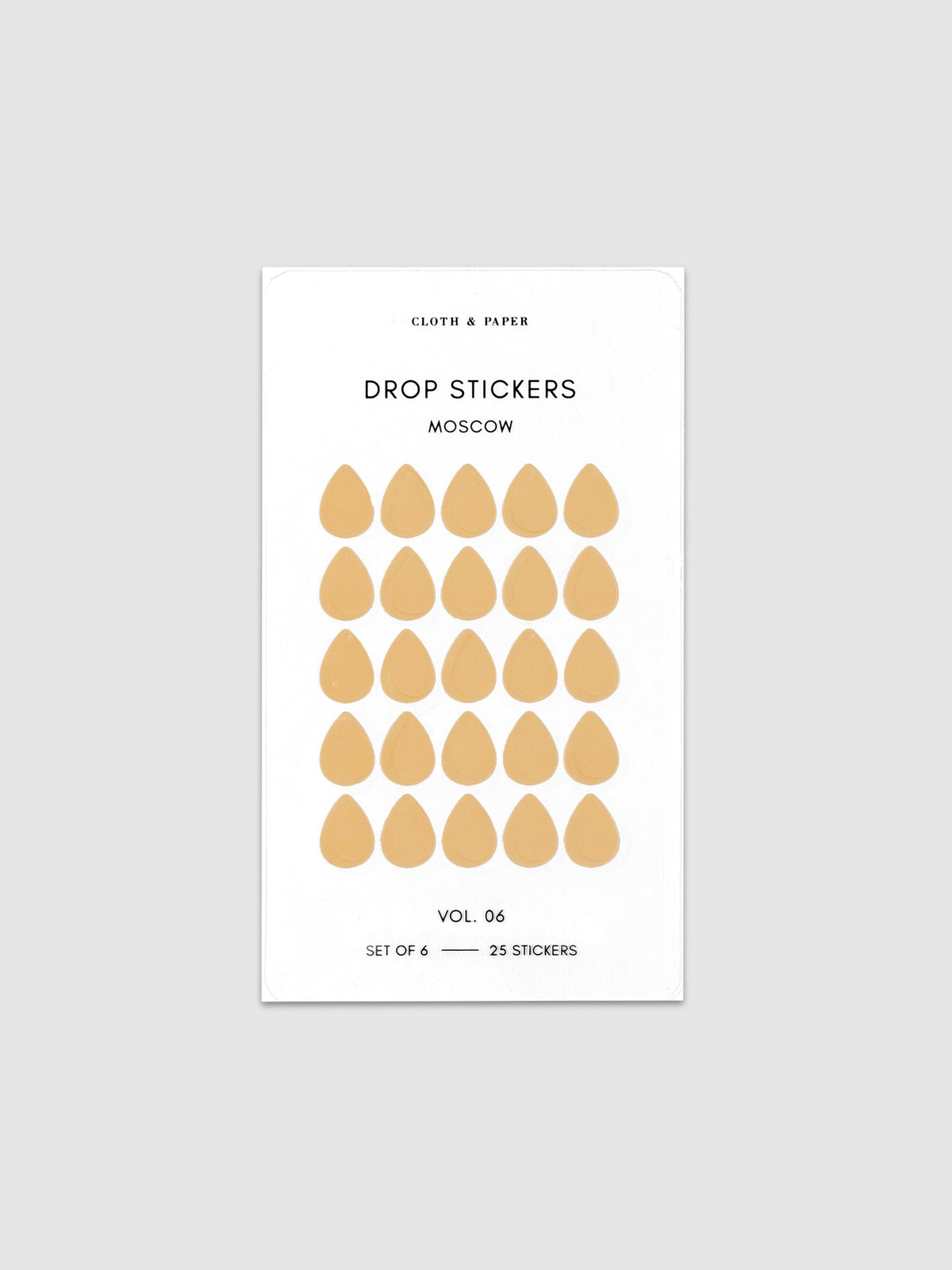 Mini Shape Planner Sticker Set | Transparent | Cloth & Paper