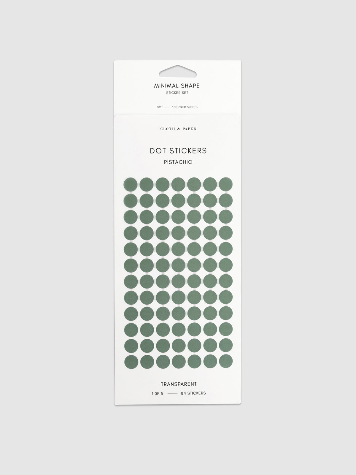 Minimal Shape Planner Sticker Set | Transparent | Drops | Cloth & Paper