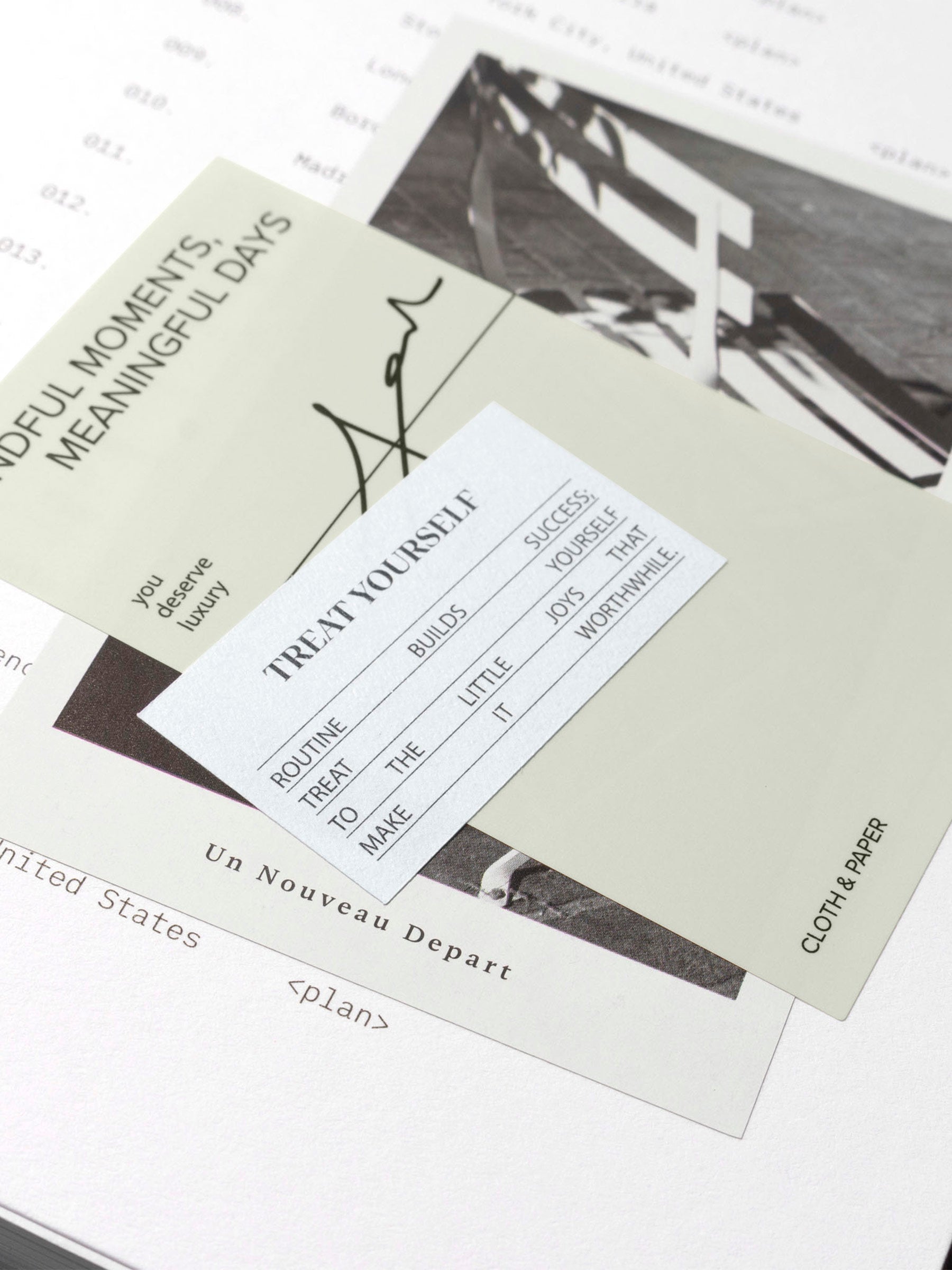 Close up image of the Moments Dashboard with layered stickers. 