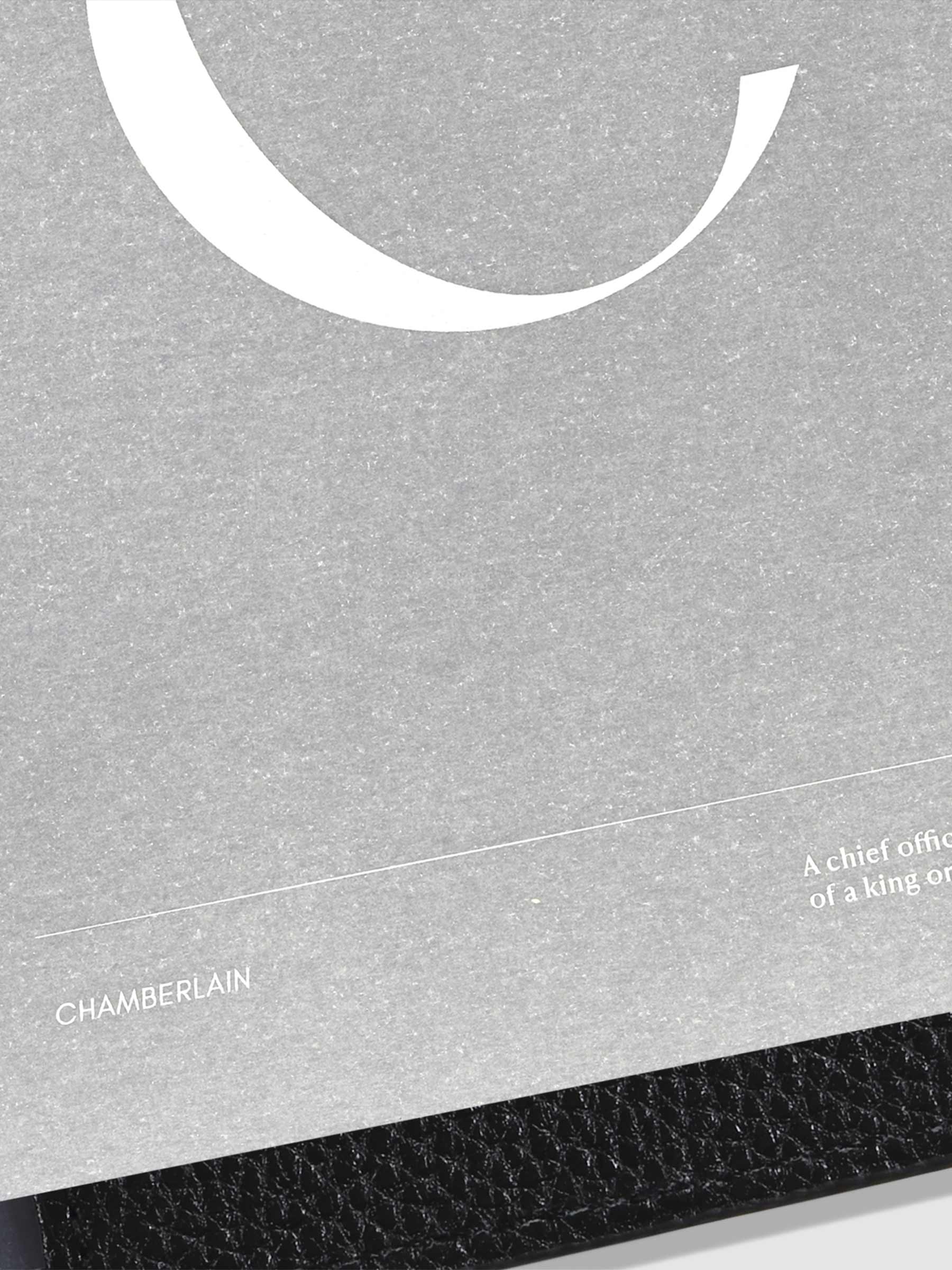 Monogram Vellum Planner Dashboard C in use in a leather planner.