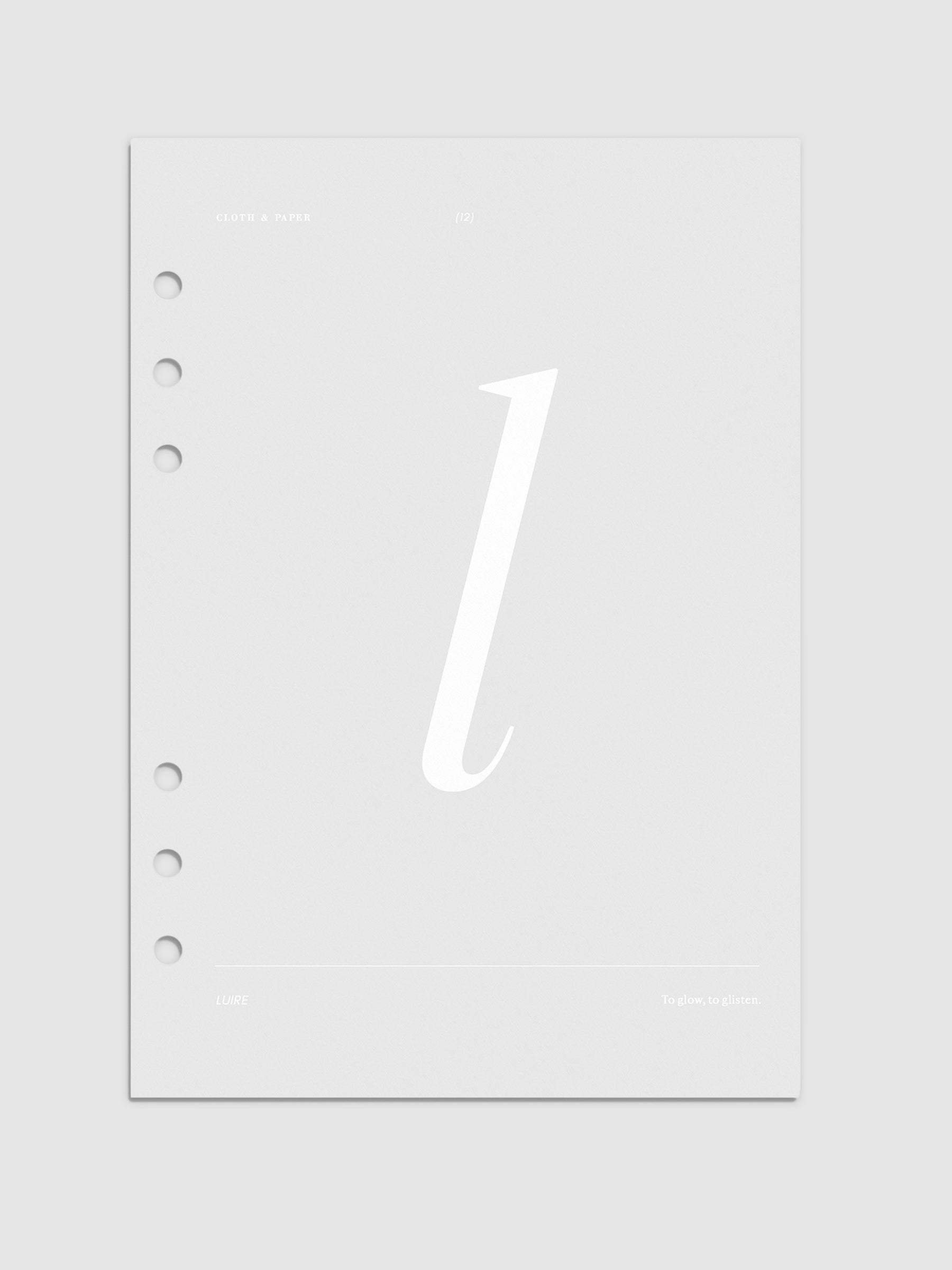 Monogram Vellum Planner Dashboard L in A5 displayed on a neutral background. 
