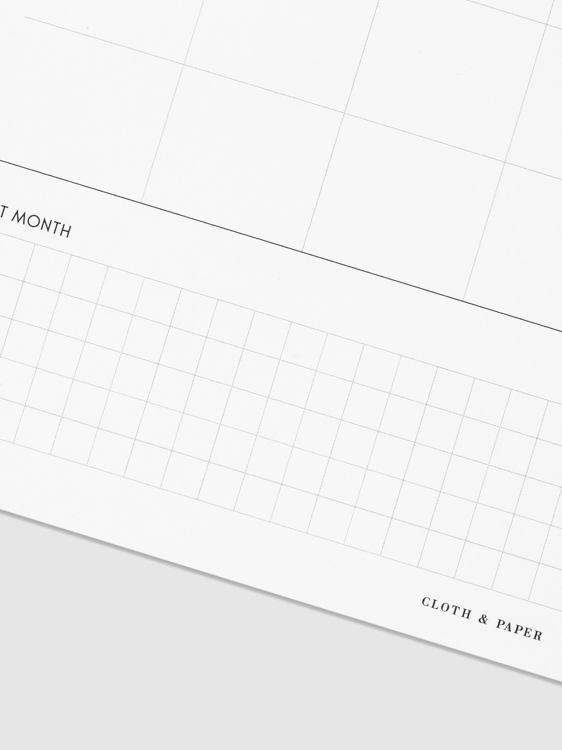 Close up of Next Month field.