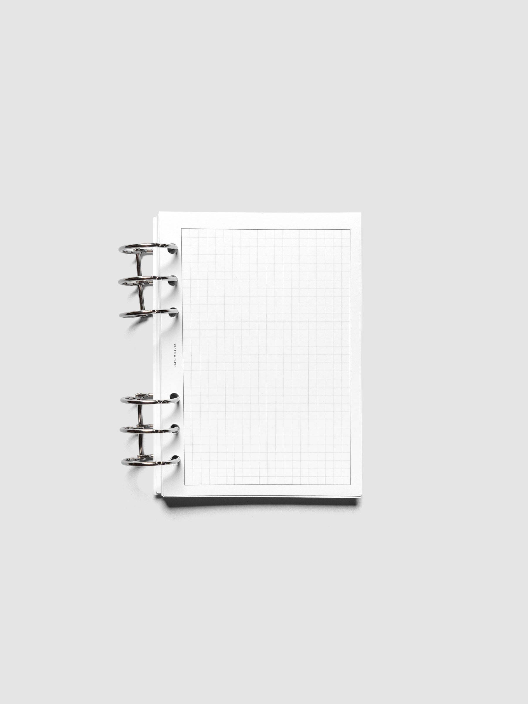 A6 Monthly Graph Planner Inserts full graph notes page.