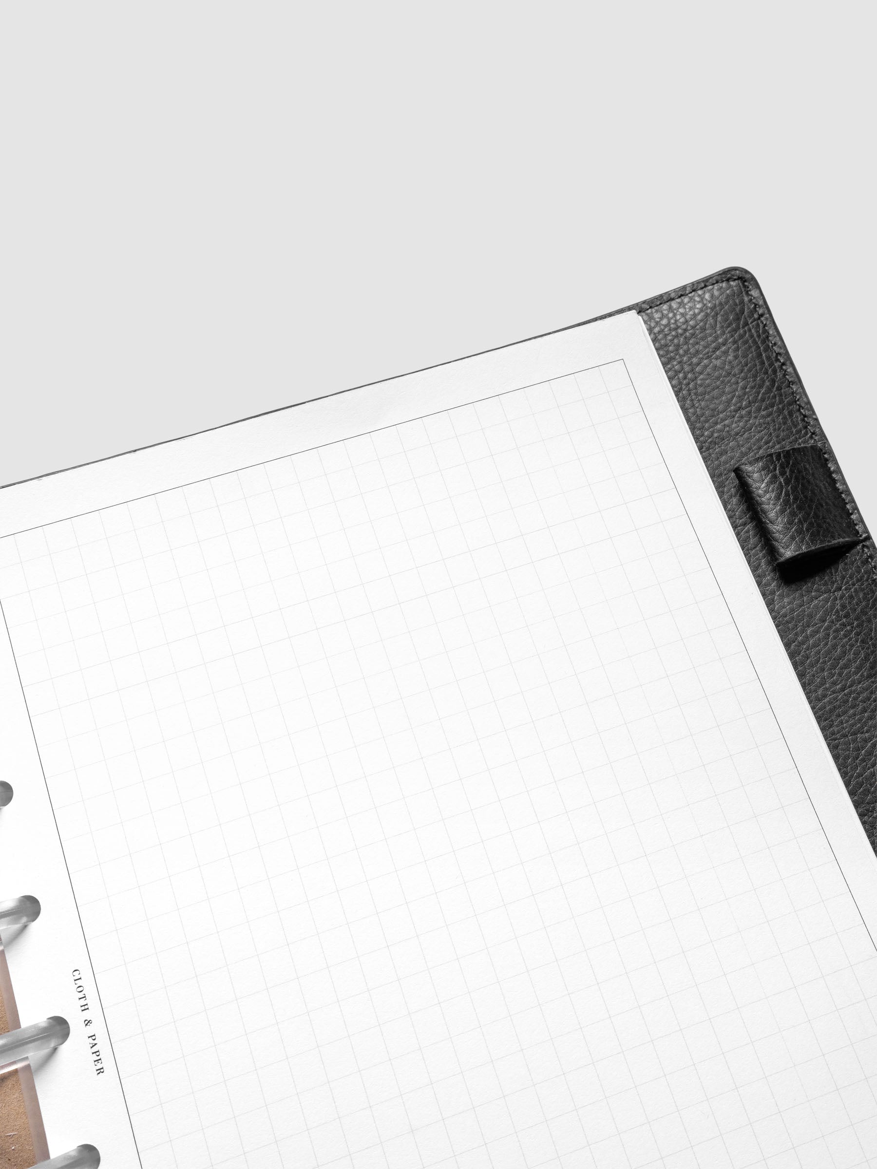 Close up of the Monthly Graph Planner Inserts showing graph notes page.