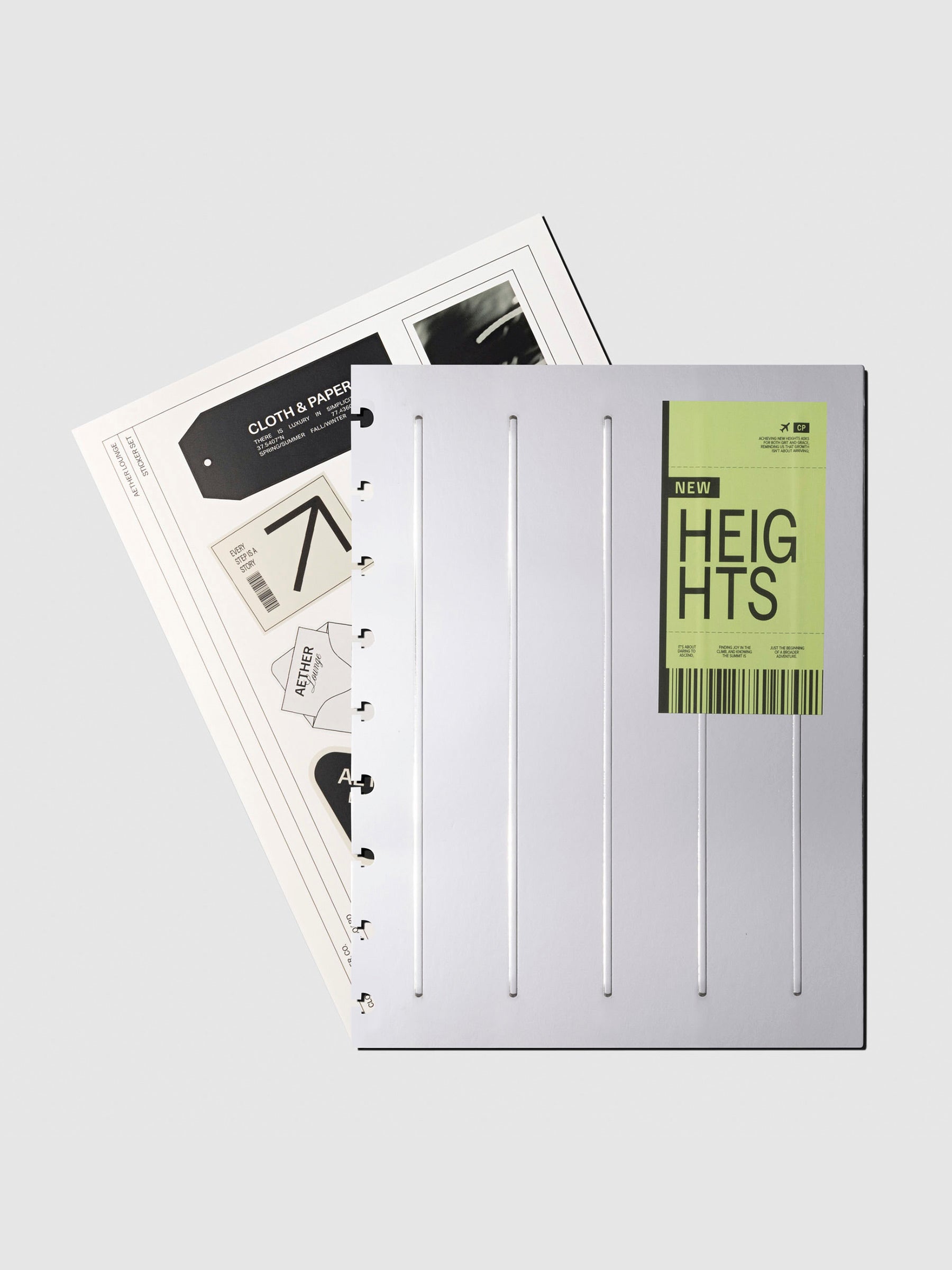 Dashboard displayed with sticker sheet on a neutral background. Size shown is HP Classic.