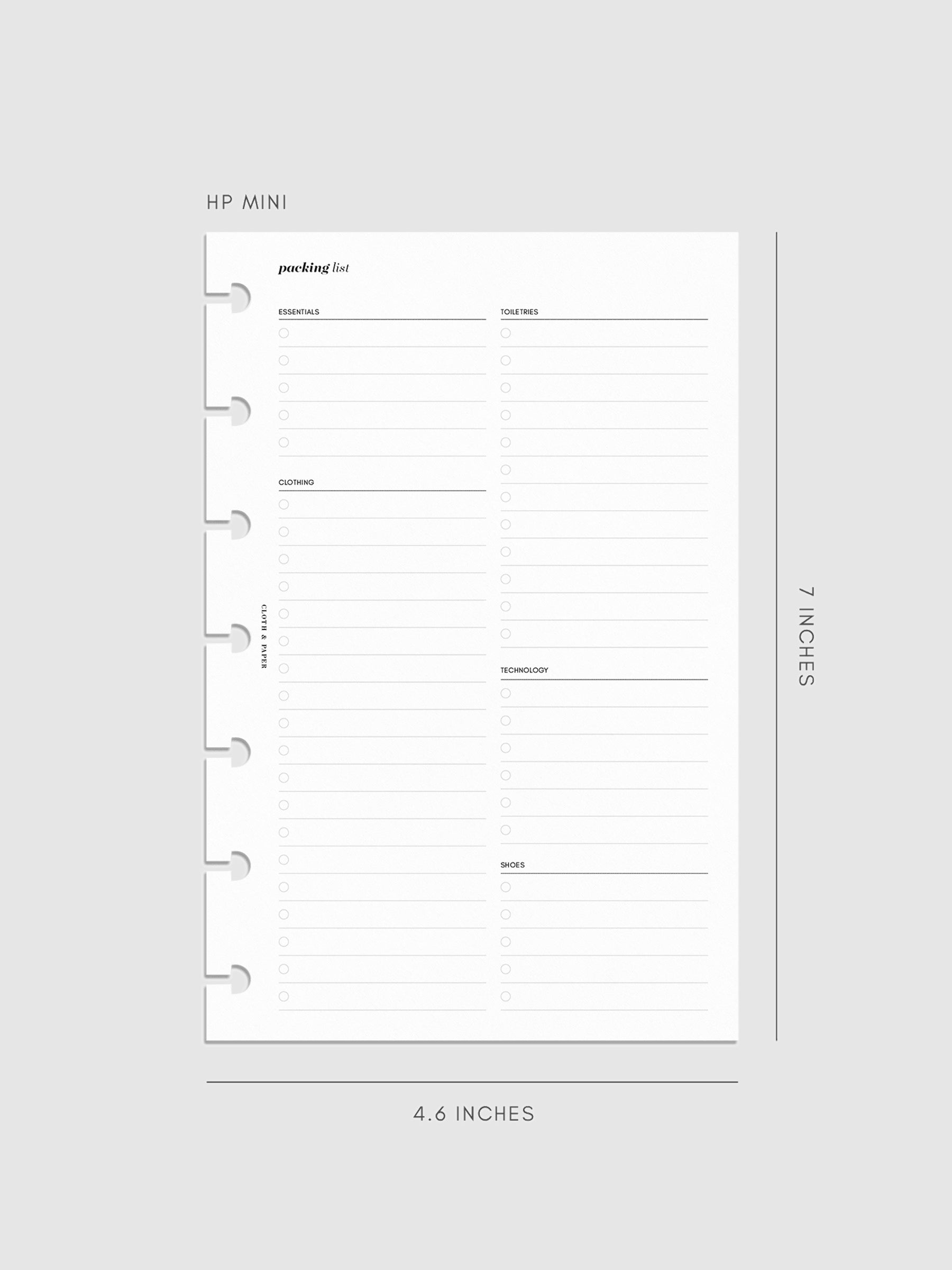 Digital mockup of inserts in HP Mini.